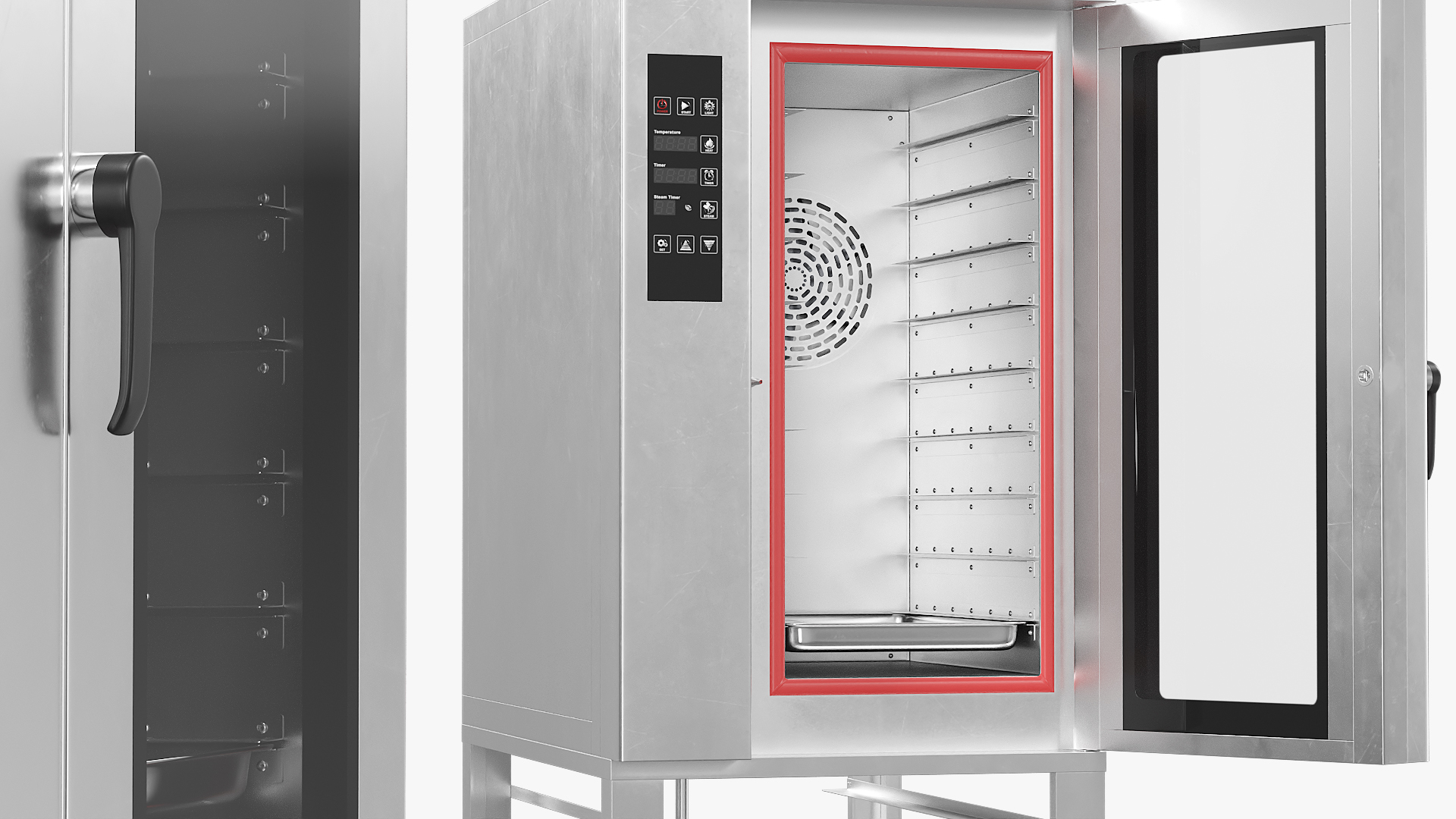 Industrial Convection Oven with Rolling Stand - view 3