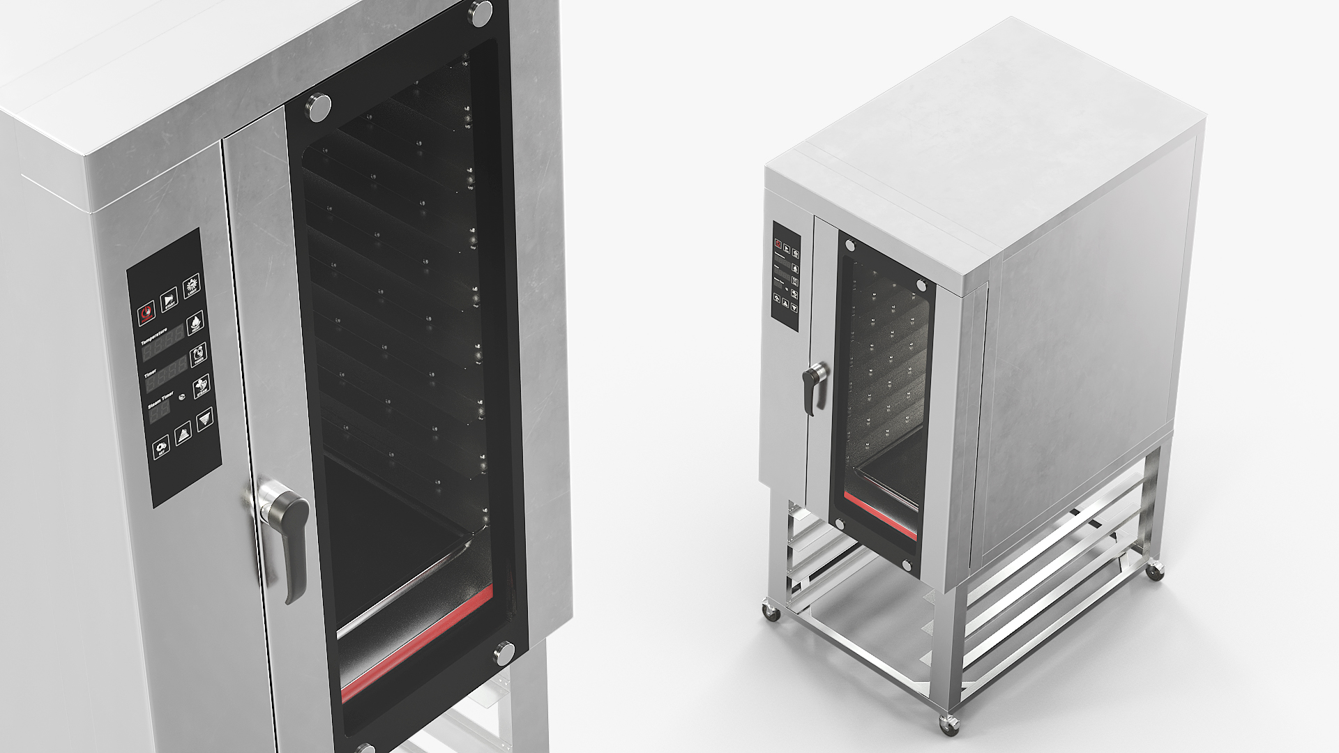 Industrial Convection Oven with Rolling Stand - view 2