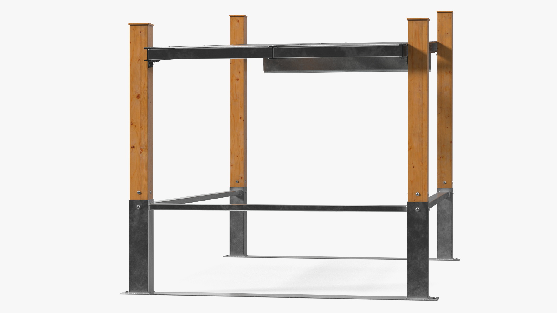 3D Covered Shopping Cart Corral model