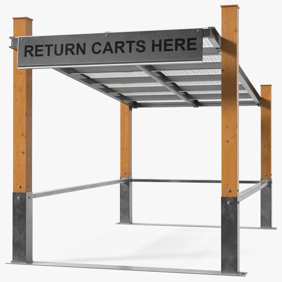 Covered Shopping Cart Corral, view 6