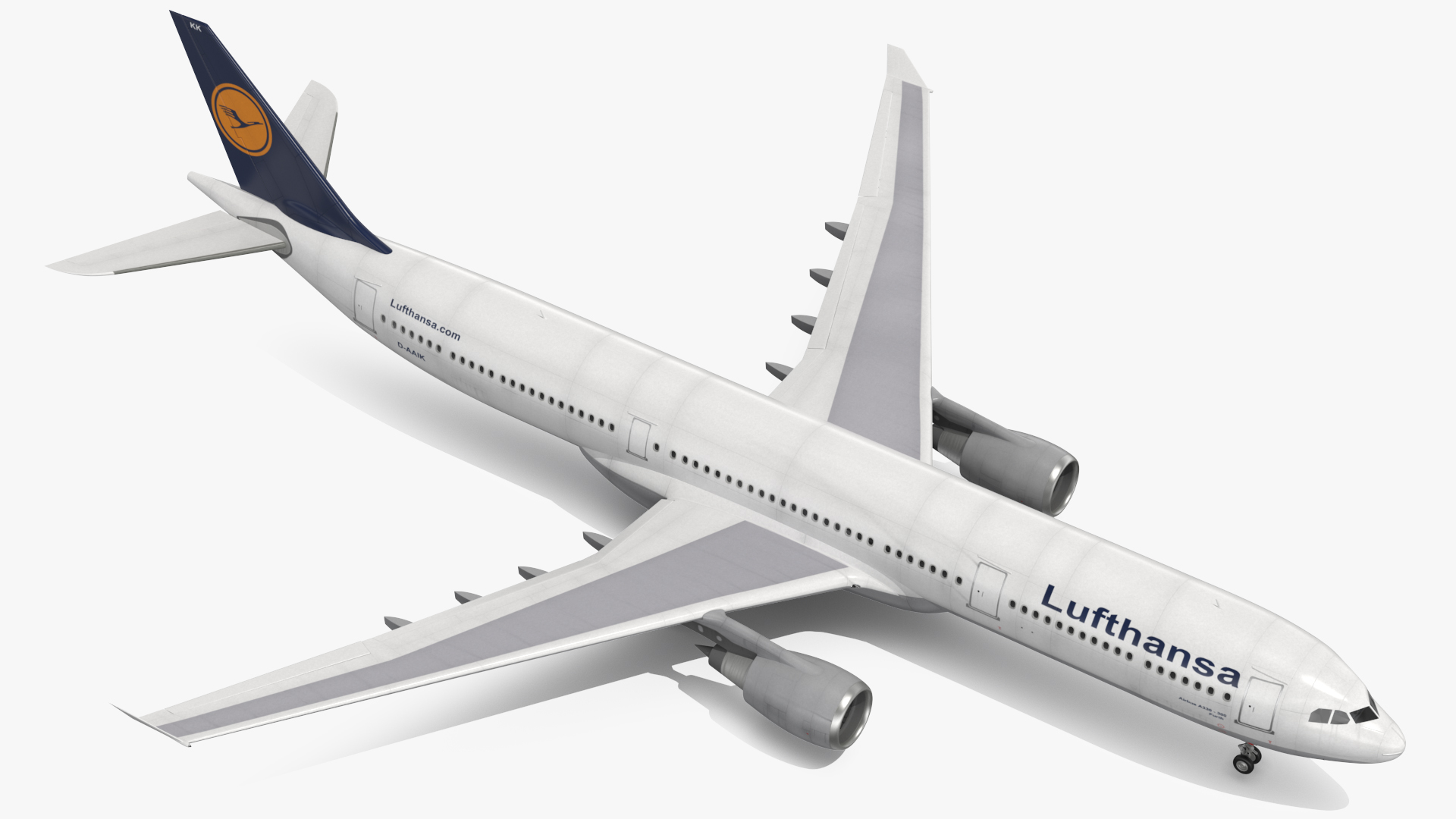 Lufthansa Airbus A330-300 Rigged 3D