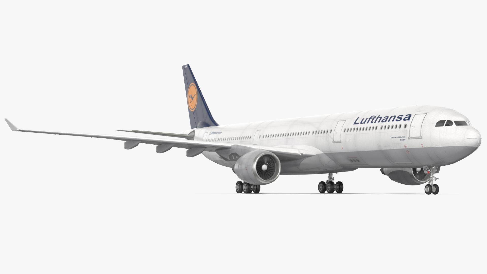 Lufthansa Airbus A330-300 Rigged 3D