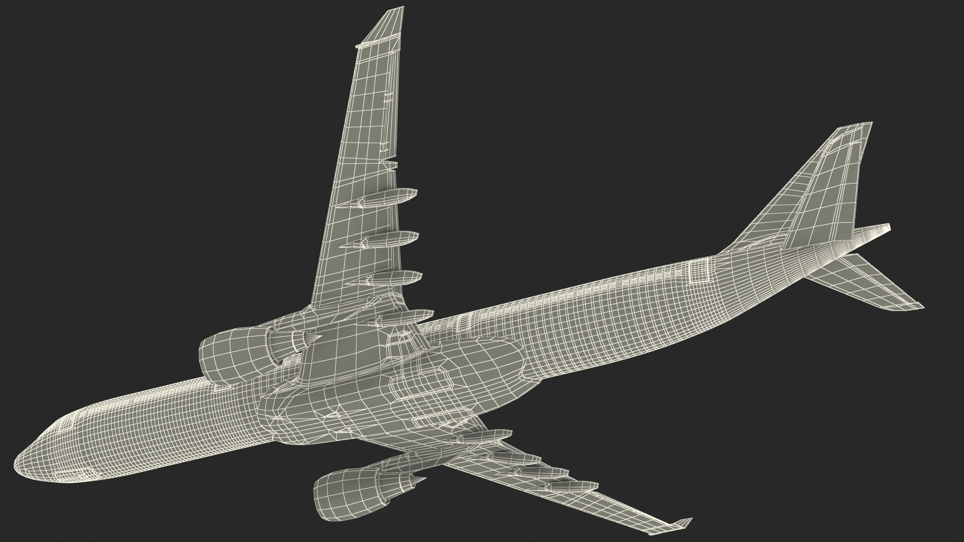 Lufthansa Airbus A330-300 Rigged 3D