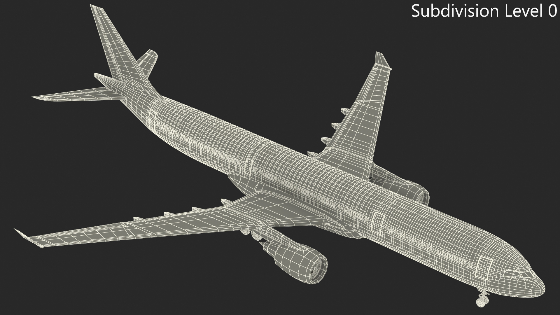 Lufthansa Airbus A330-300 Rigged 3D