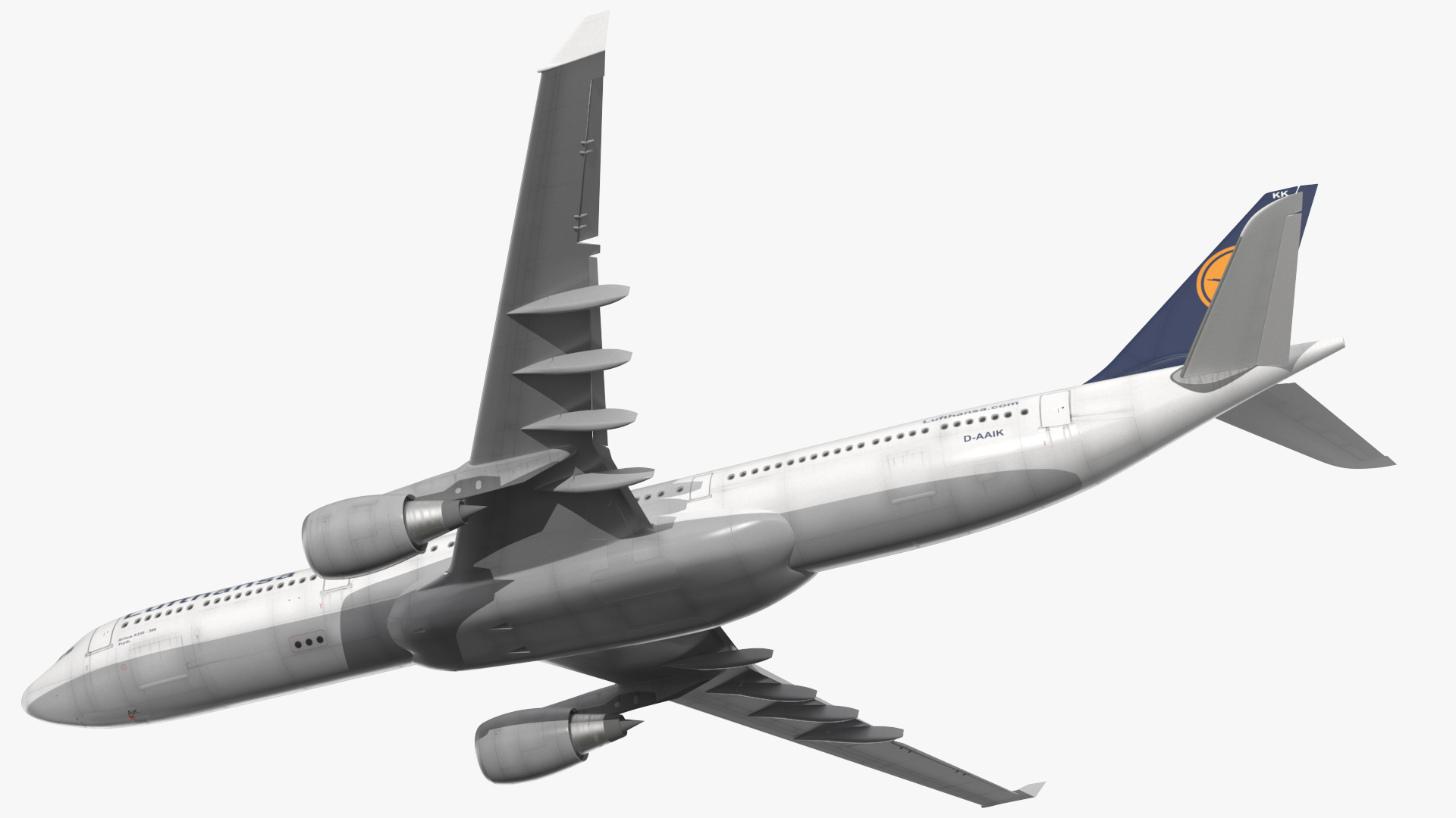 Lufthansa Airbus A330-300 Rigged 3D