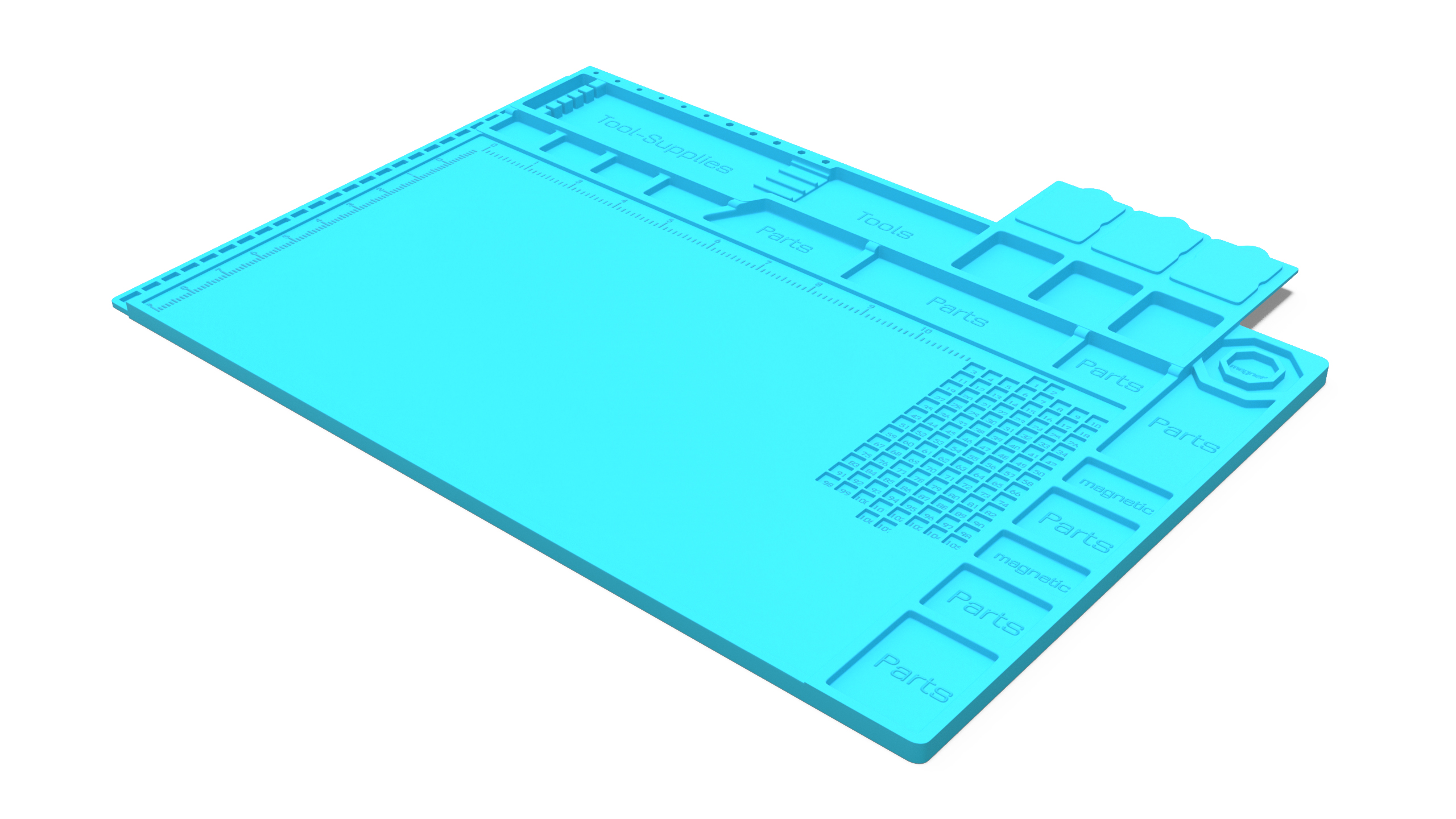 Silicone Repair Mat Blue 3D model