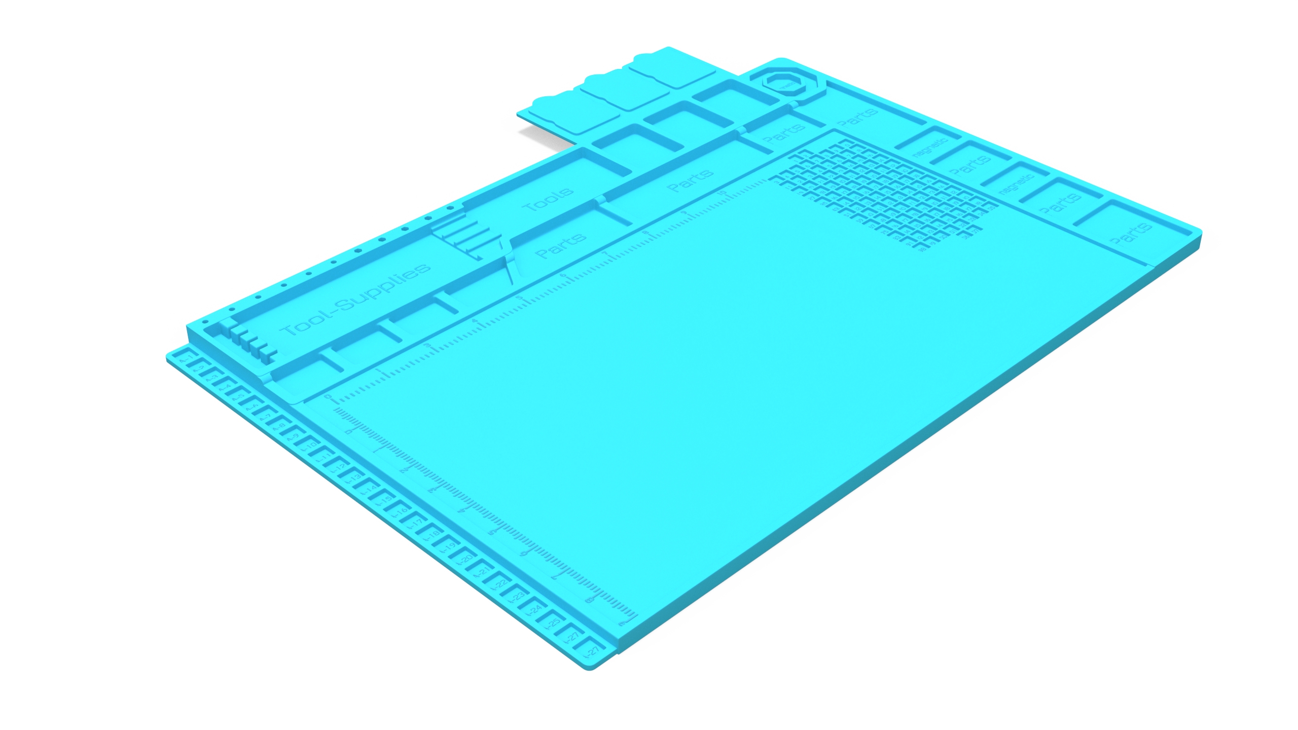 Silicone Repair Mat Blue 3D model