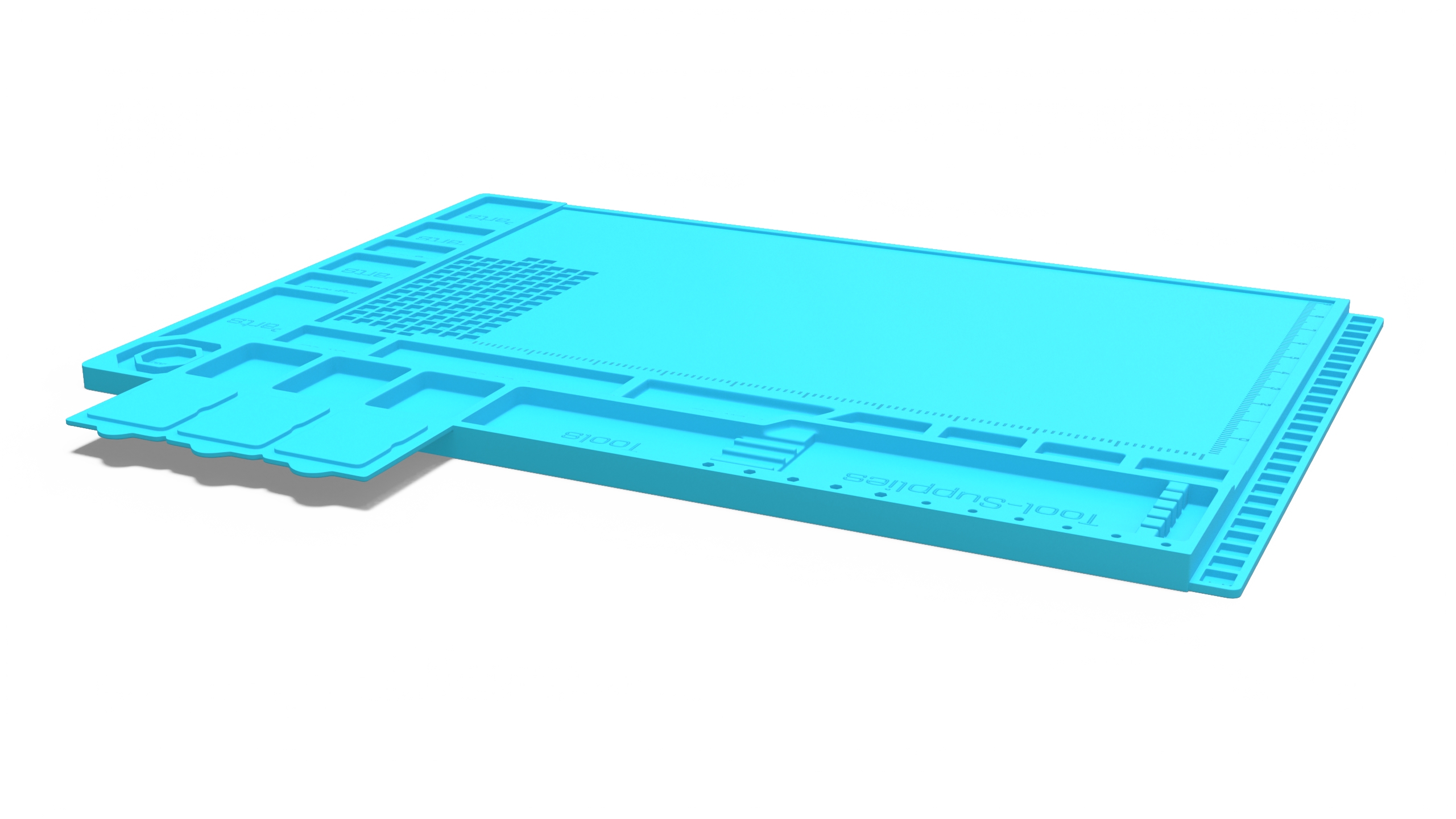 Silicone Repair Mat Blue 3D model