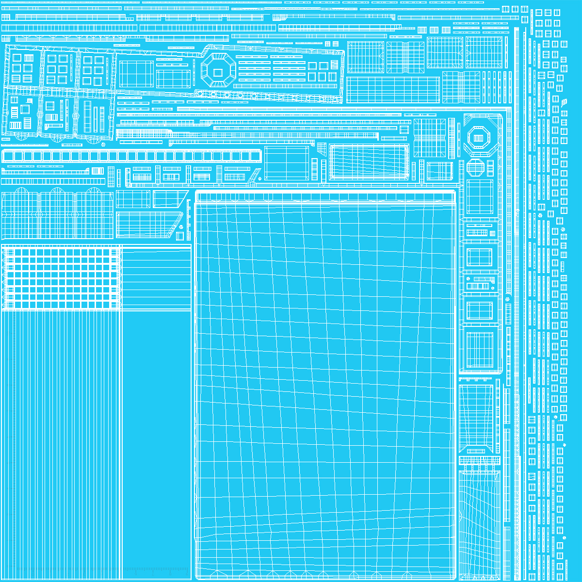 Silicone Repair Mat Blue 3D model