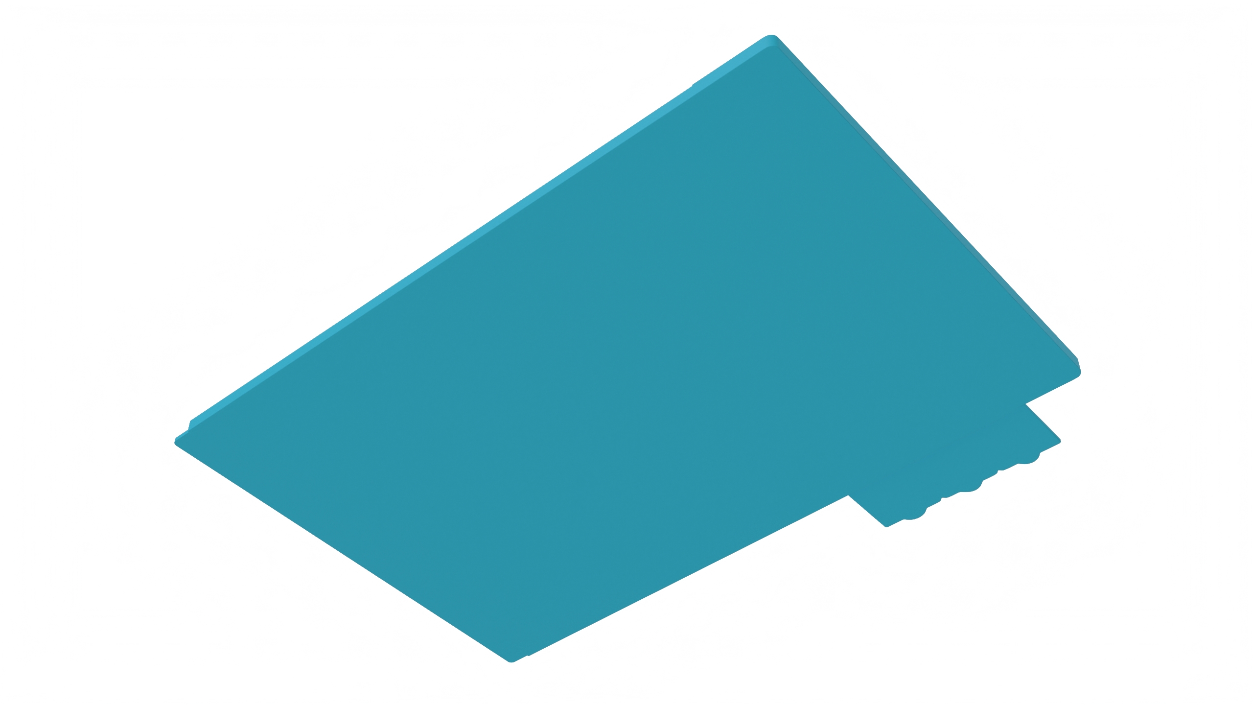 Silicone Repair Mat Blue 3D model