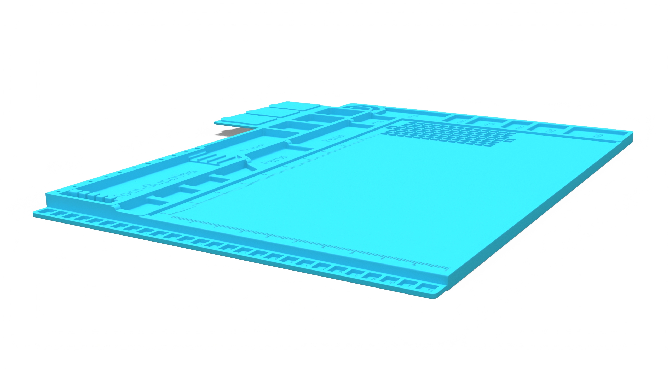 Silicone Repair Mat Blue 3D model
