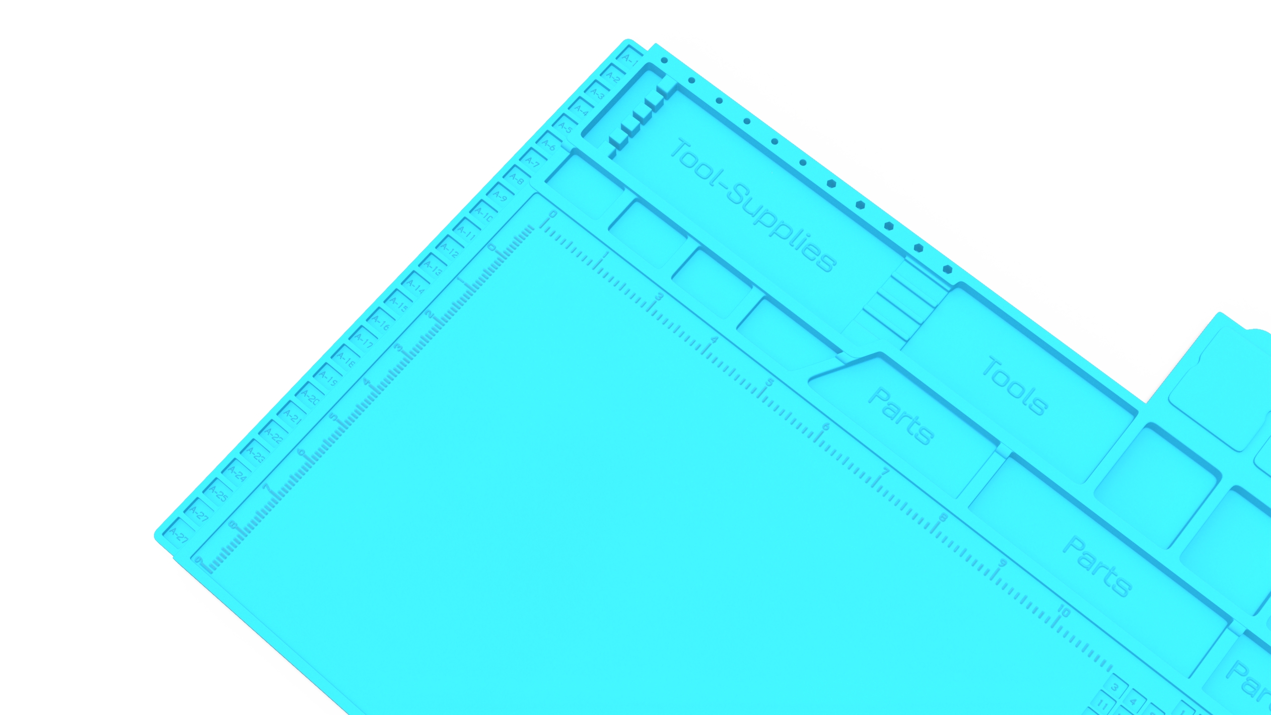 Silicone Repair Mat Blue 3D model