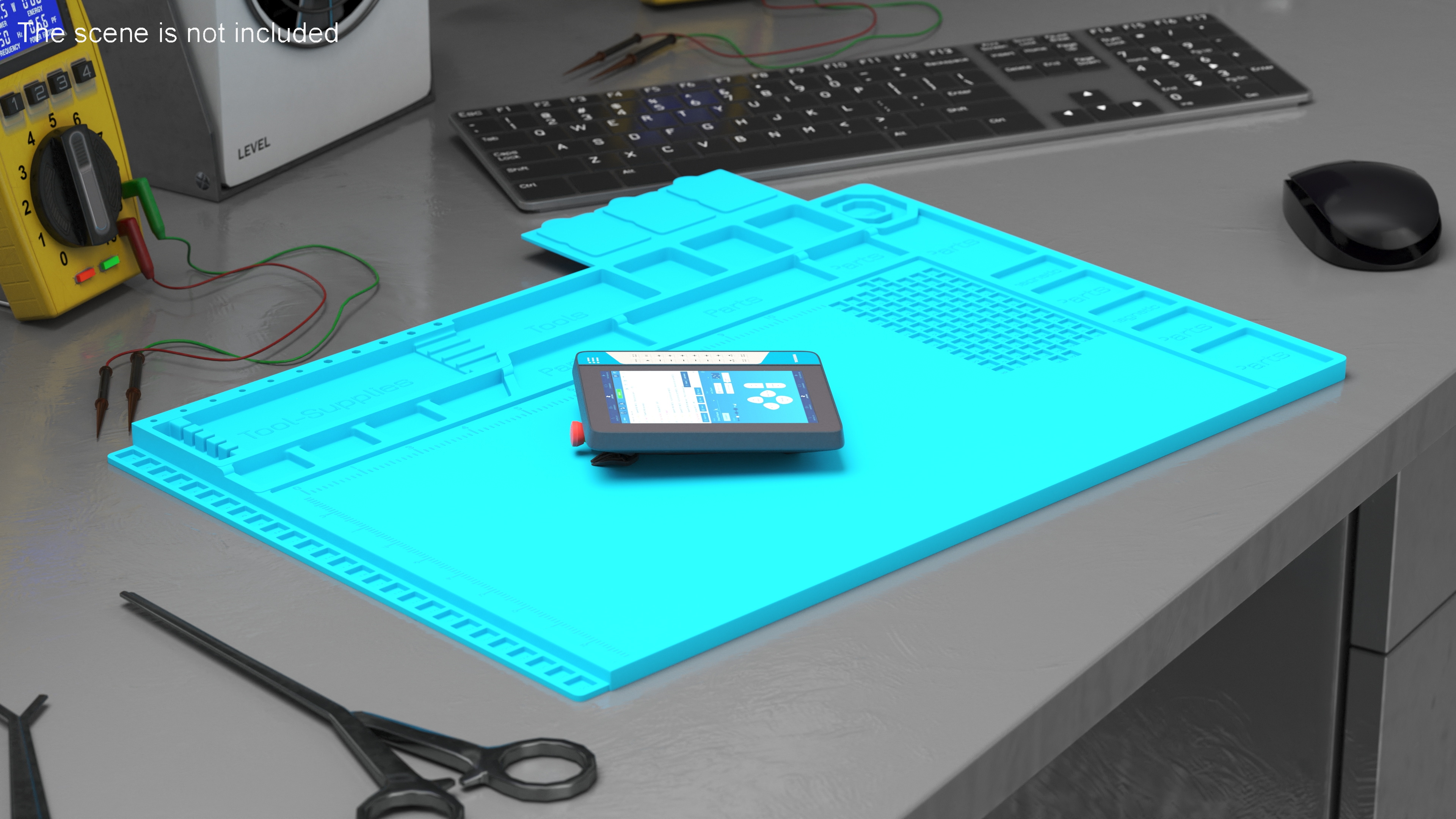 Silicone Repair Mat Blue 3D model
