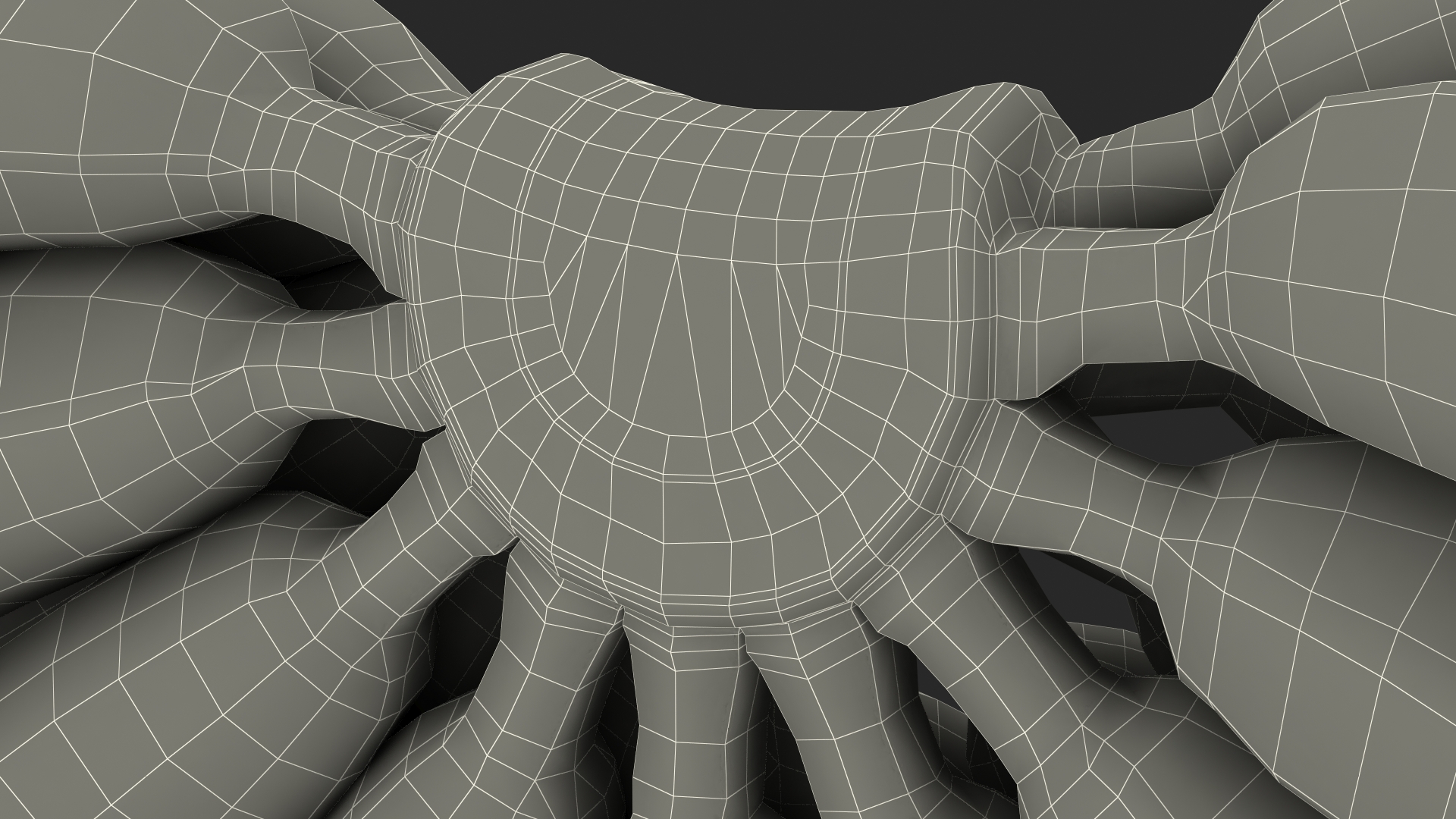 3D Old Ripe Banana Bunch