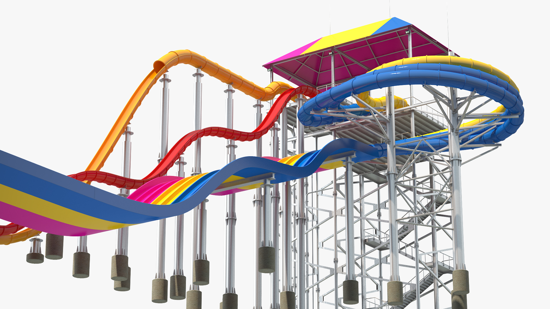 3D Mat Racer Water Slide