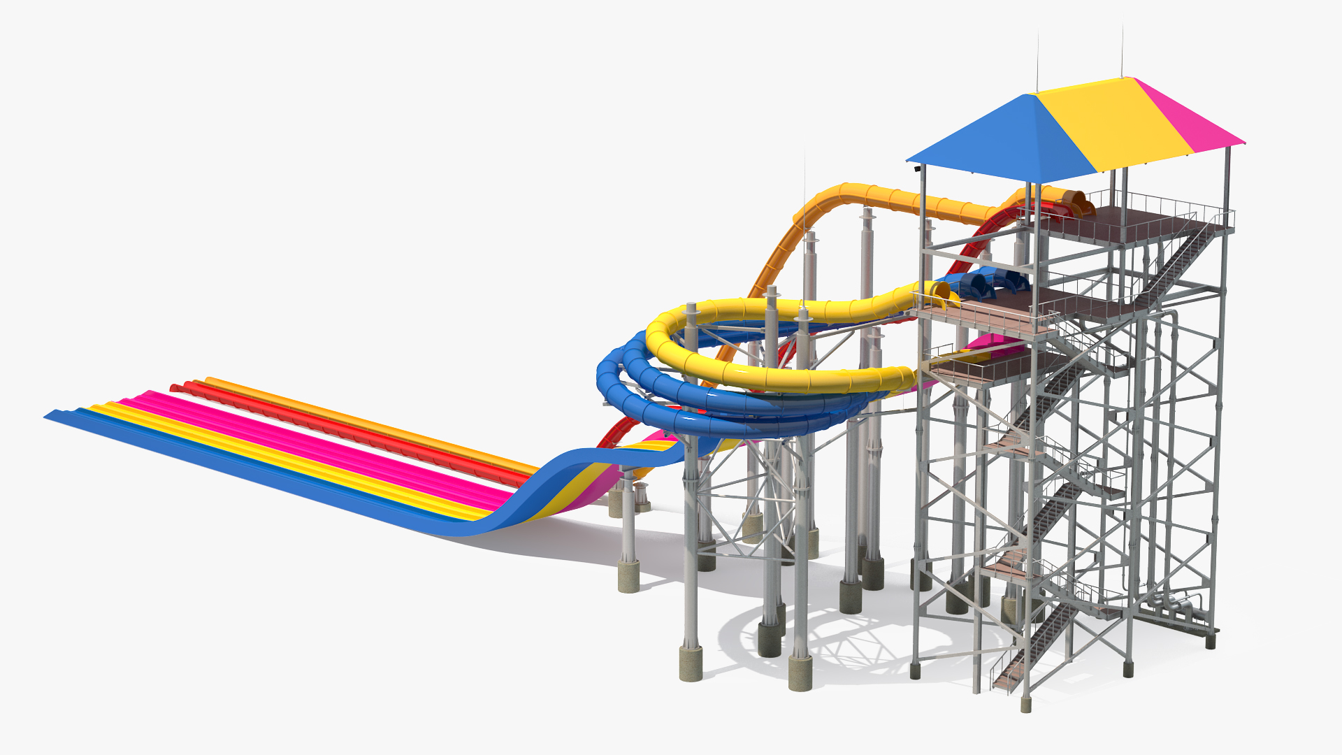 3D Mat Racer Water Slide