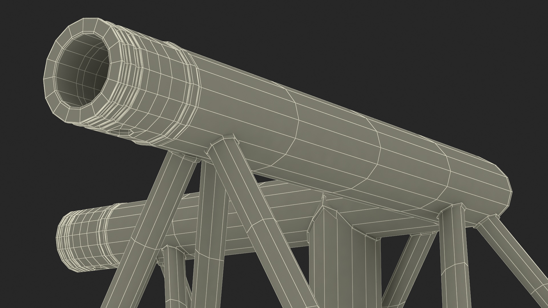 3D Triangular Truss Modular Corner