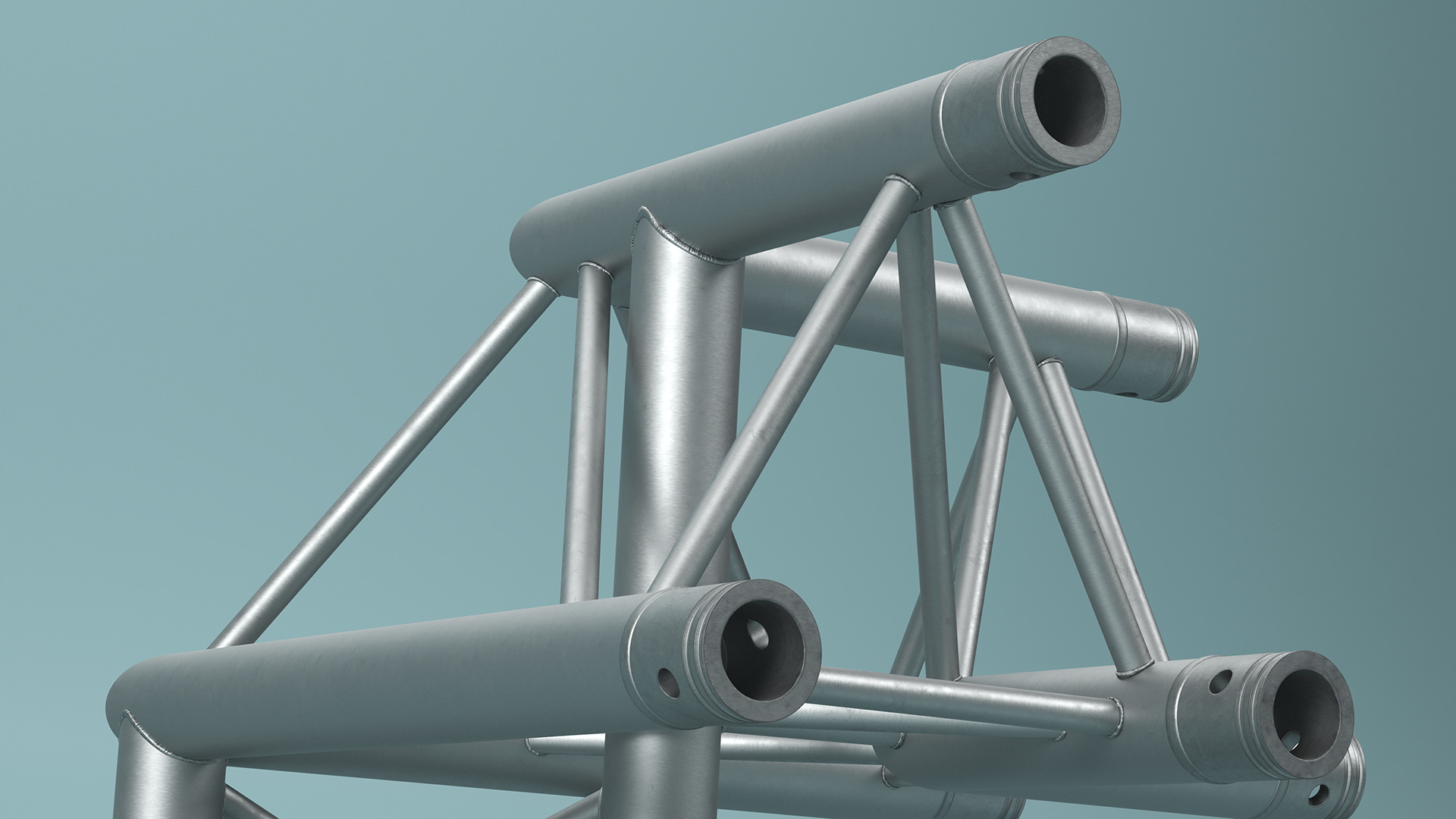 3D Triangular Truss Modular Corner