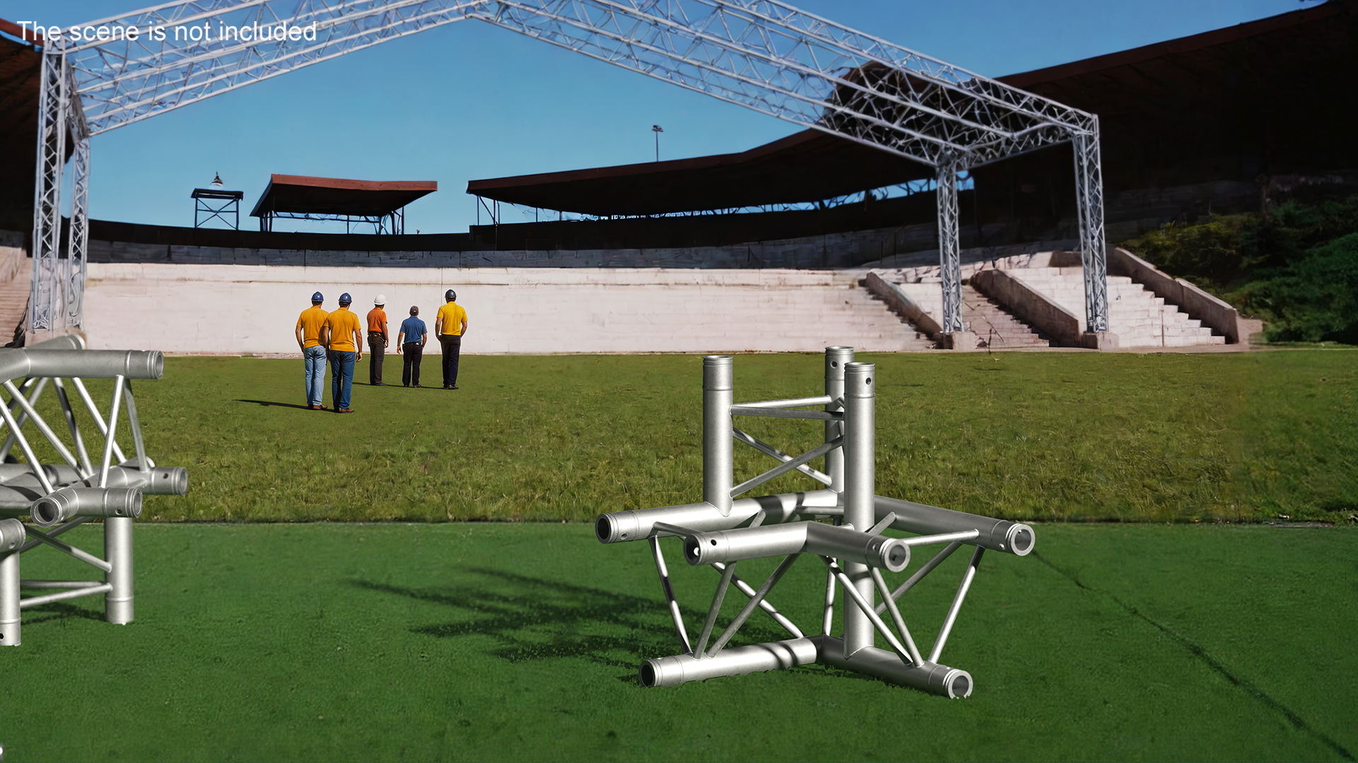 3D Triangular Truss Modular Corner