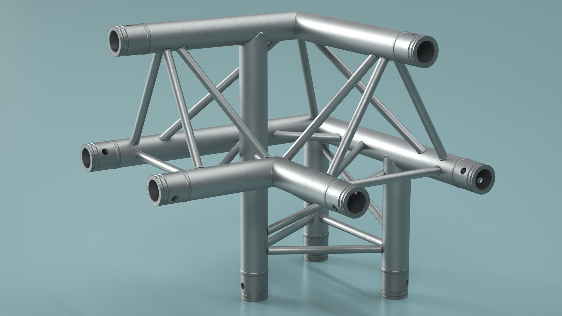 3D Triangular Truss Modular Corner