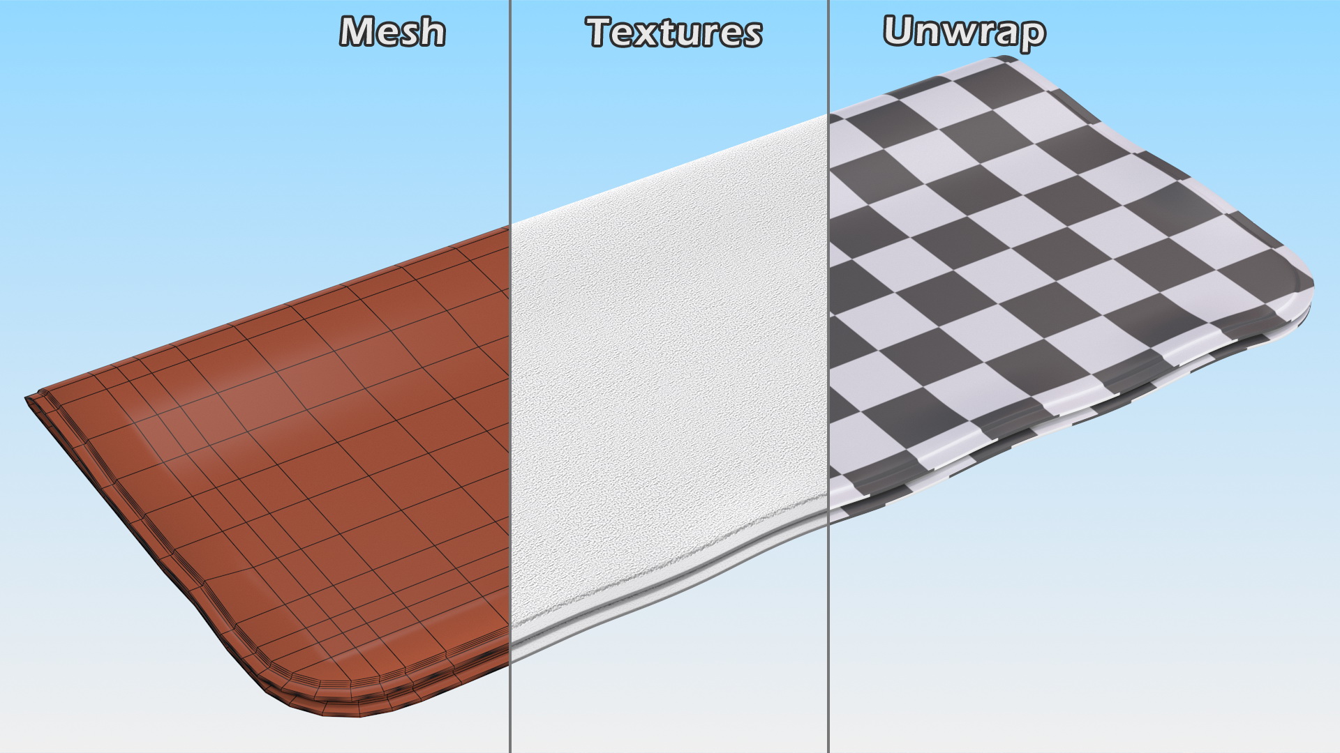 3D Apple Polishing Cloth Folded in Half