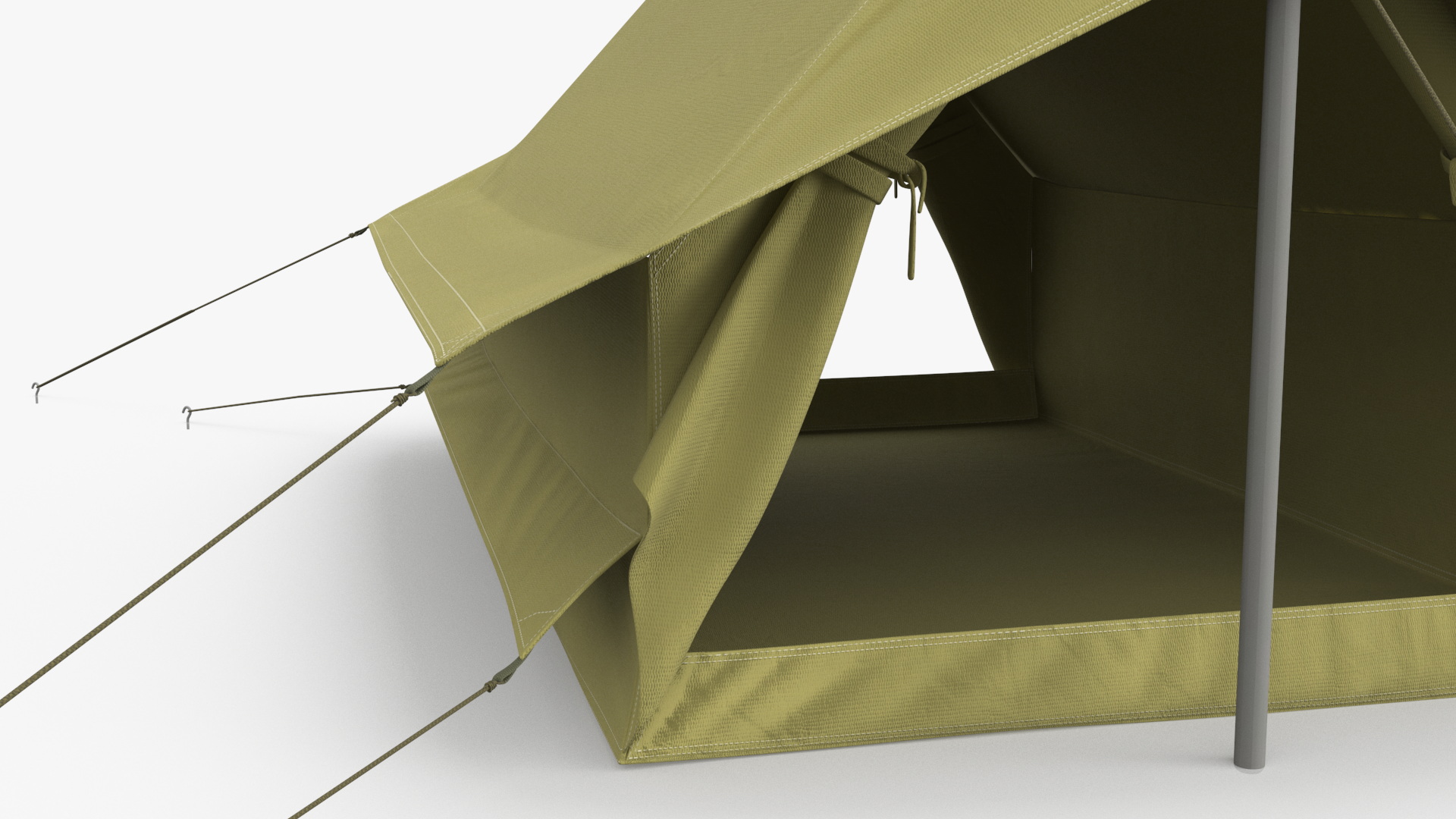 3D Vintage Woods Canvas Tent Green