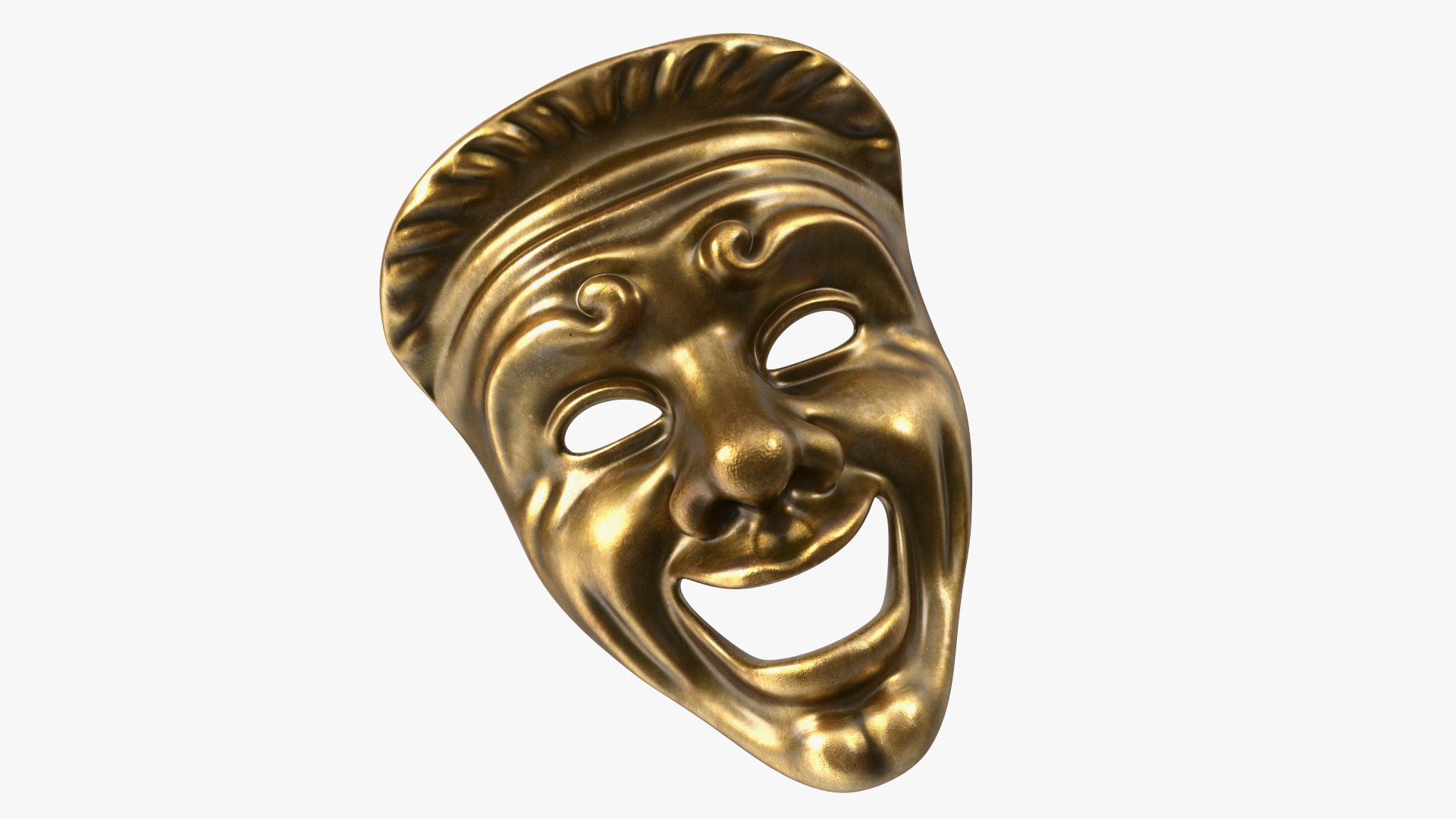 Comedy and Tragedy Masks 3D model