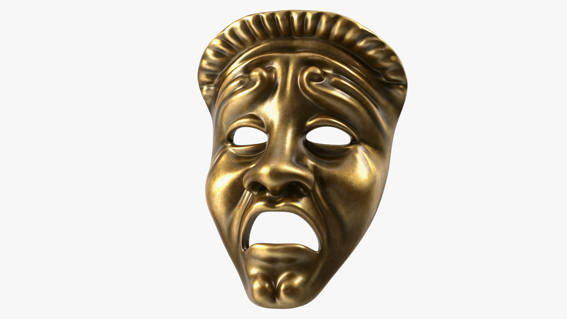 Comedy and Tragedy Masks 3D model