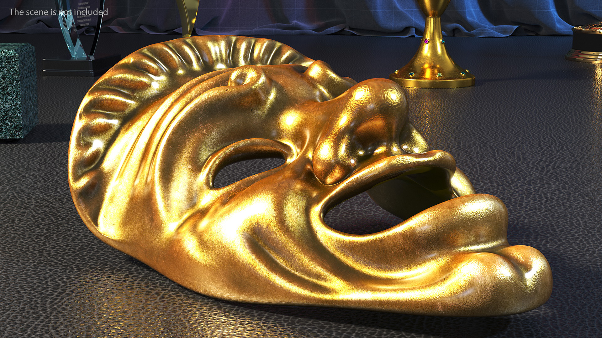 Comedy and Tragedy Masks 3D model