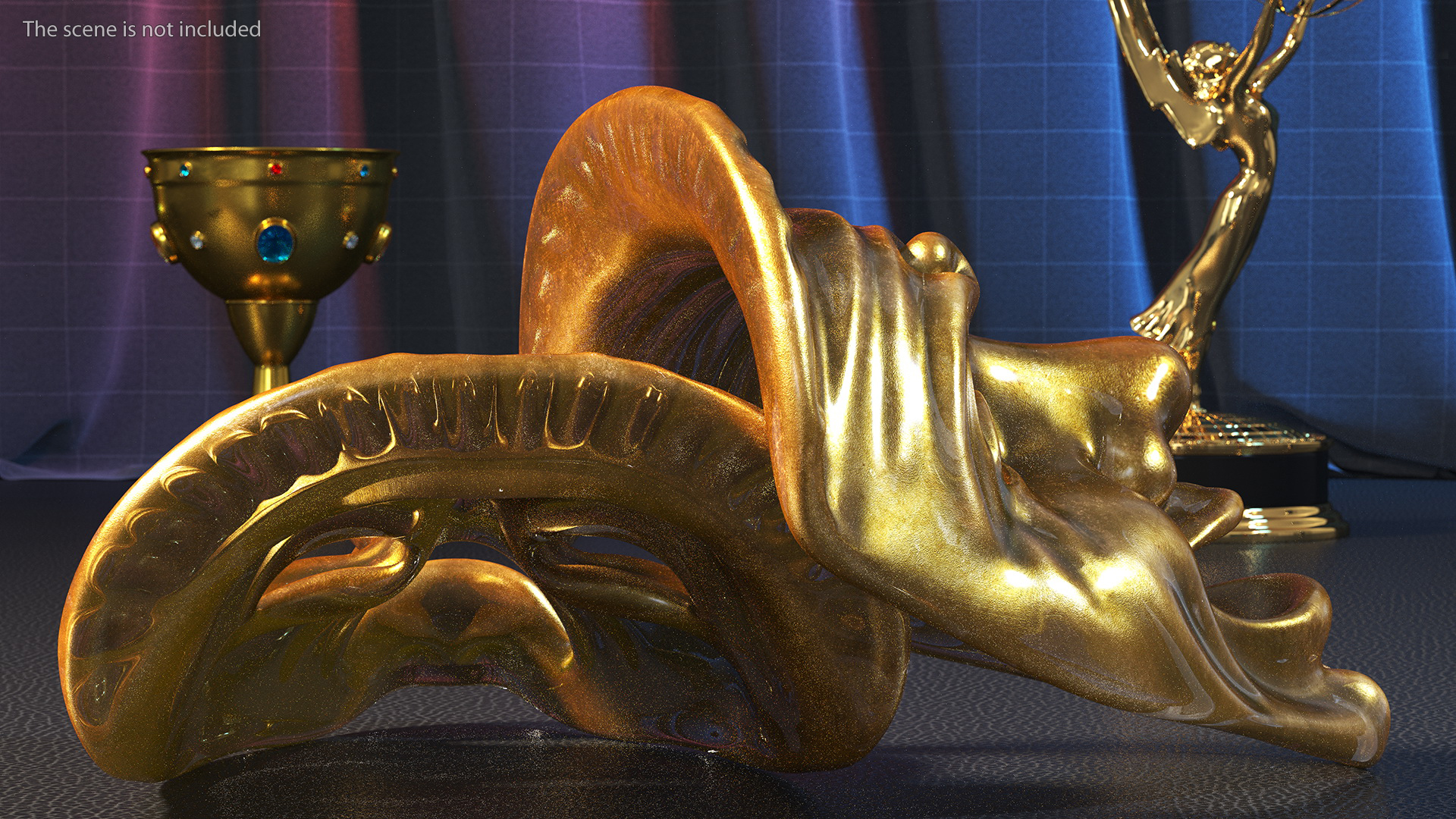 Comedy and Tragedy Masks 3D model