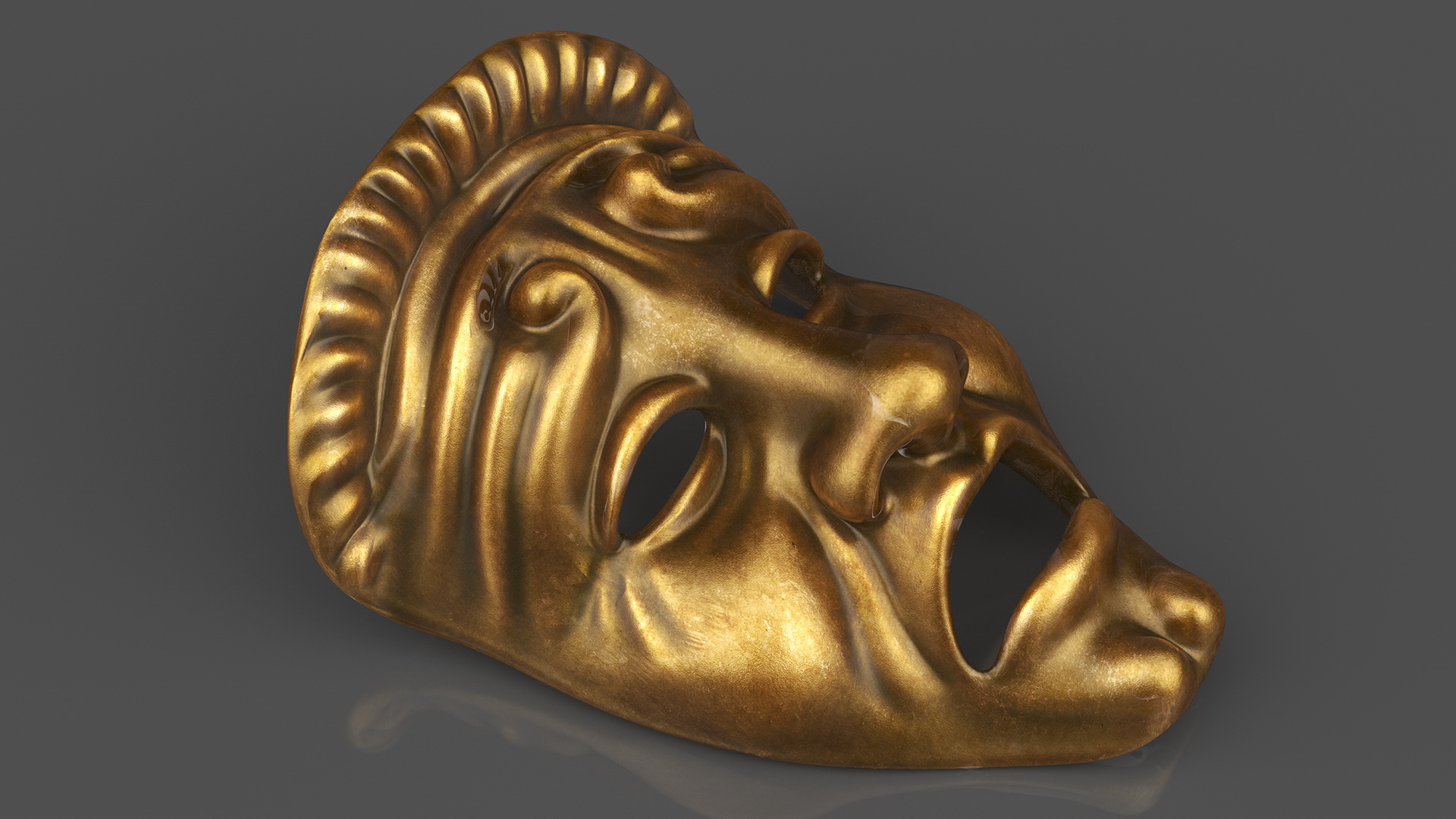 Comedy and Tragedy Masks 3D model
