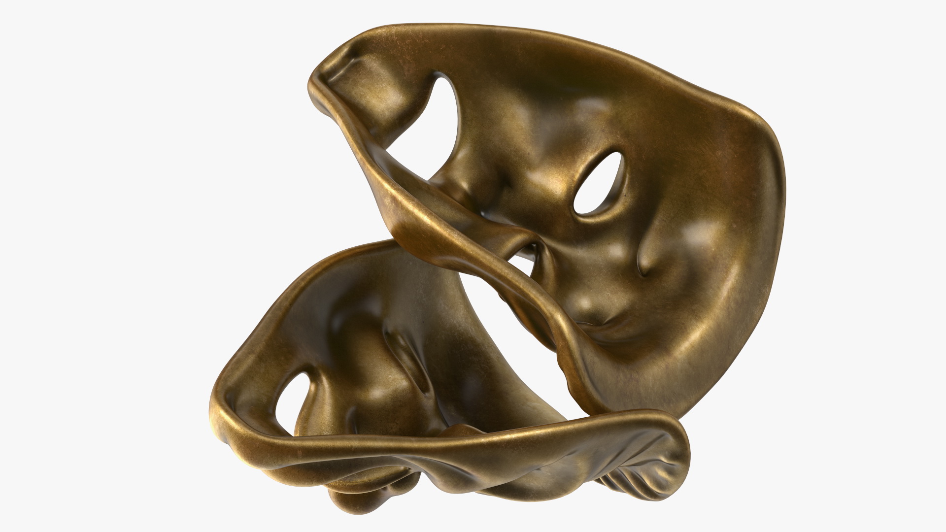 Comedy and Tragedy Masks 3D model