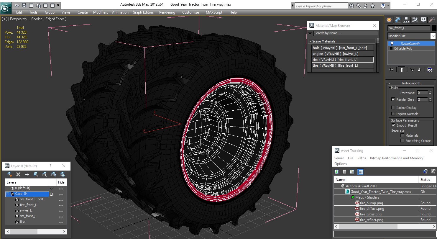 Good Year Tractor Twin Tire 3D