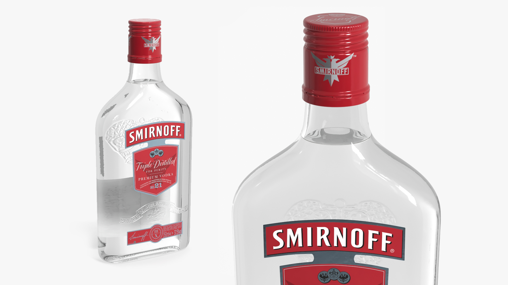 Smirnoff Vodka No21 with Shot and Lemon Slice - view 7