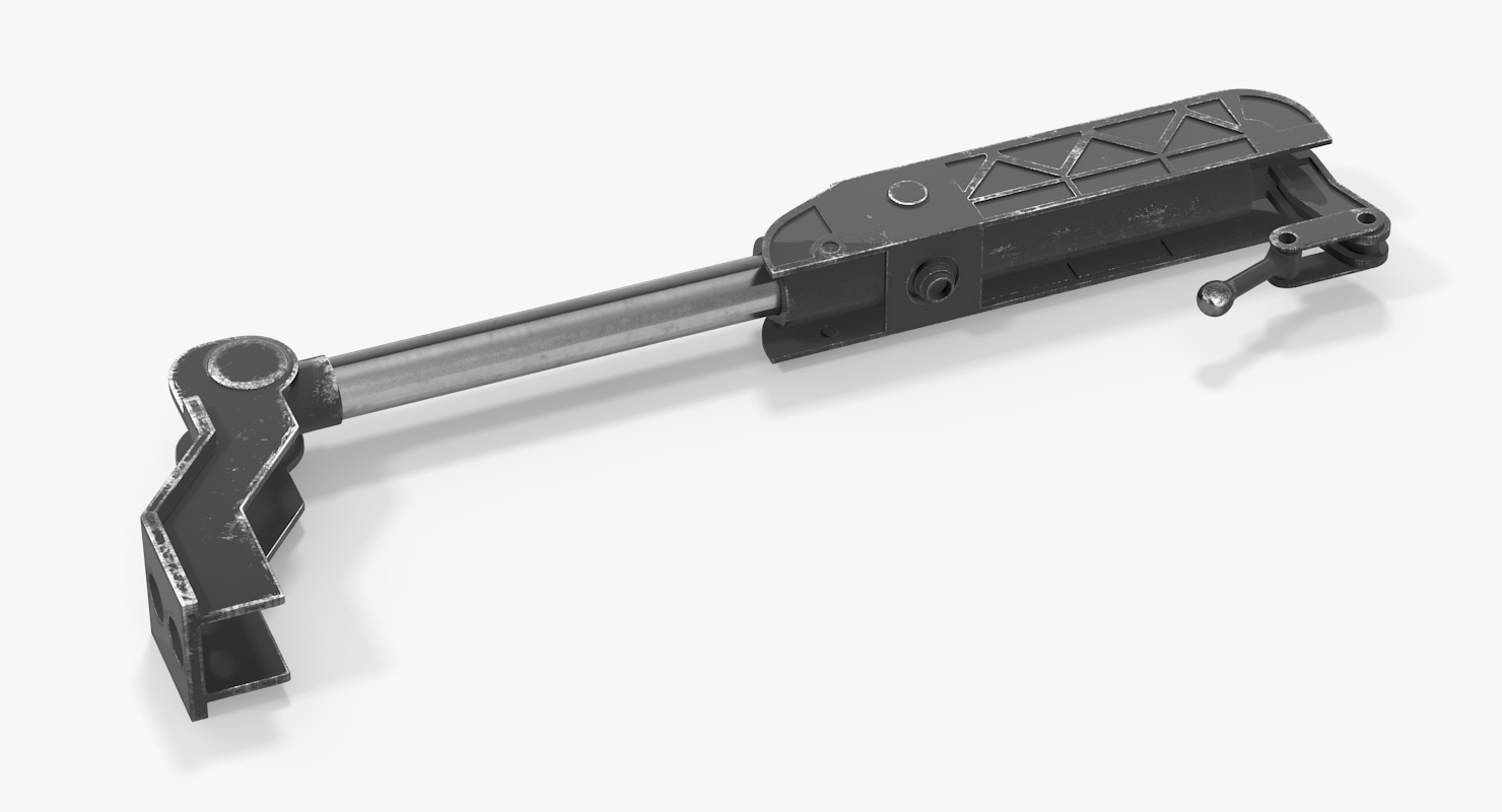 3D model Sci Fi Painted Hydraulic Cylinder 6