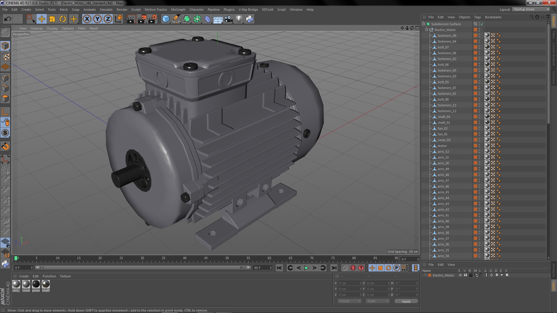 Electric Motor 3D model