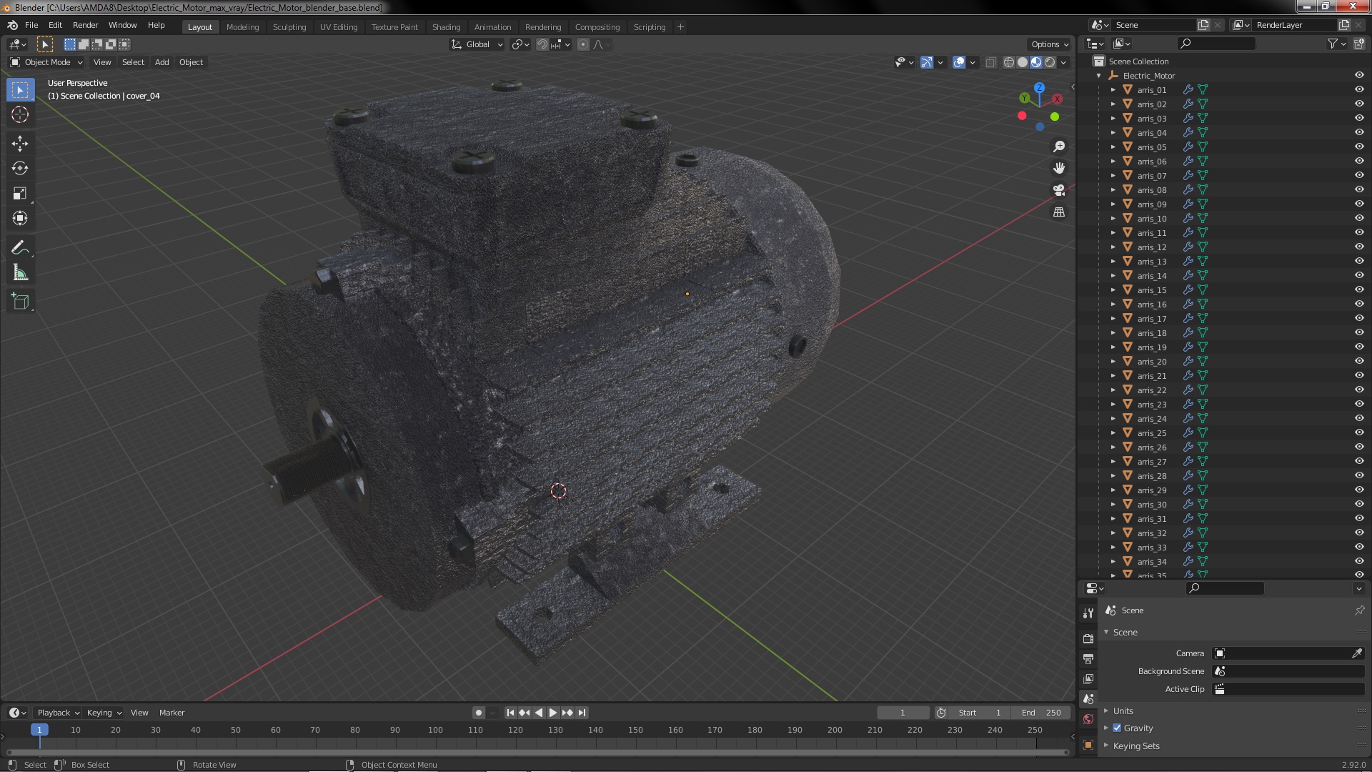 Electric Motor 3D model