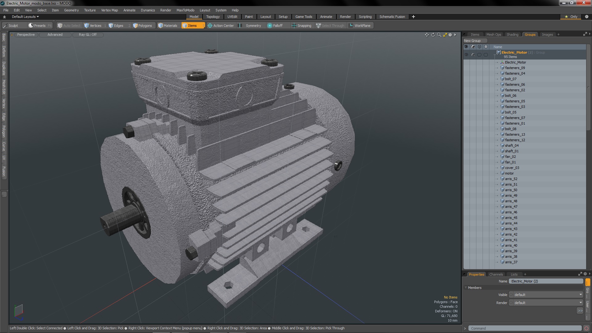 Electric Motor 3D model
