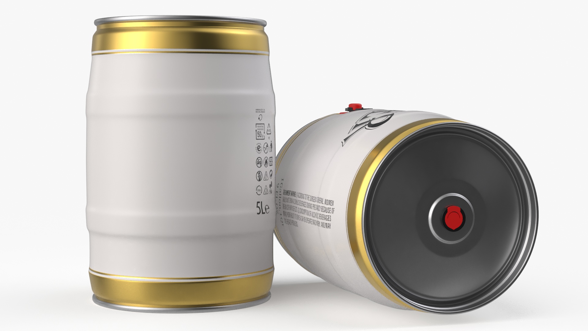 Beer 5 Liter Barrel 3D model