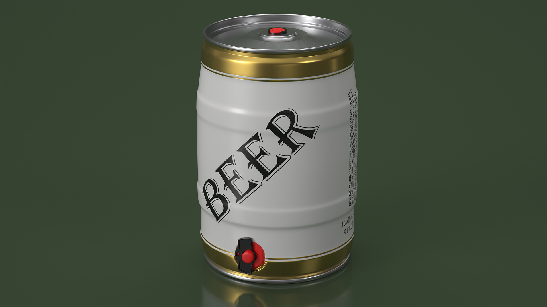 Beer 5 Liter Barrel 3D model