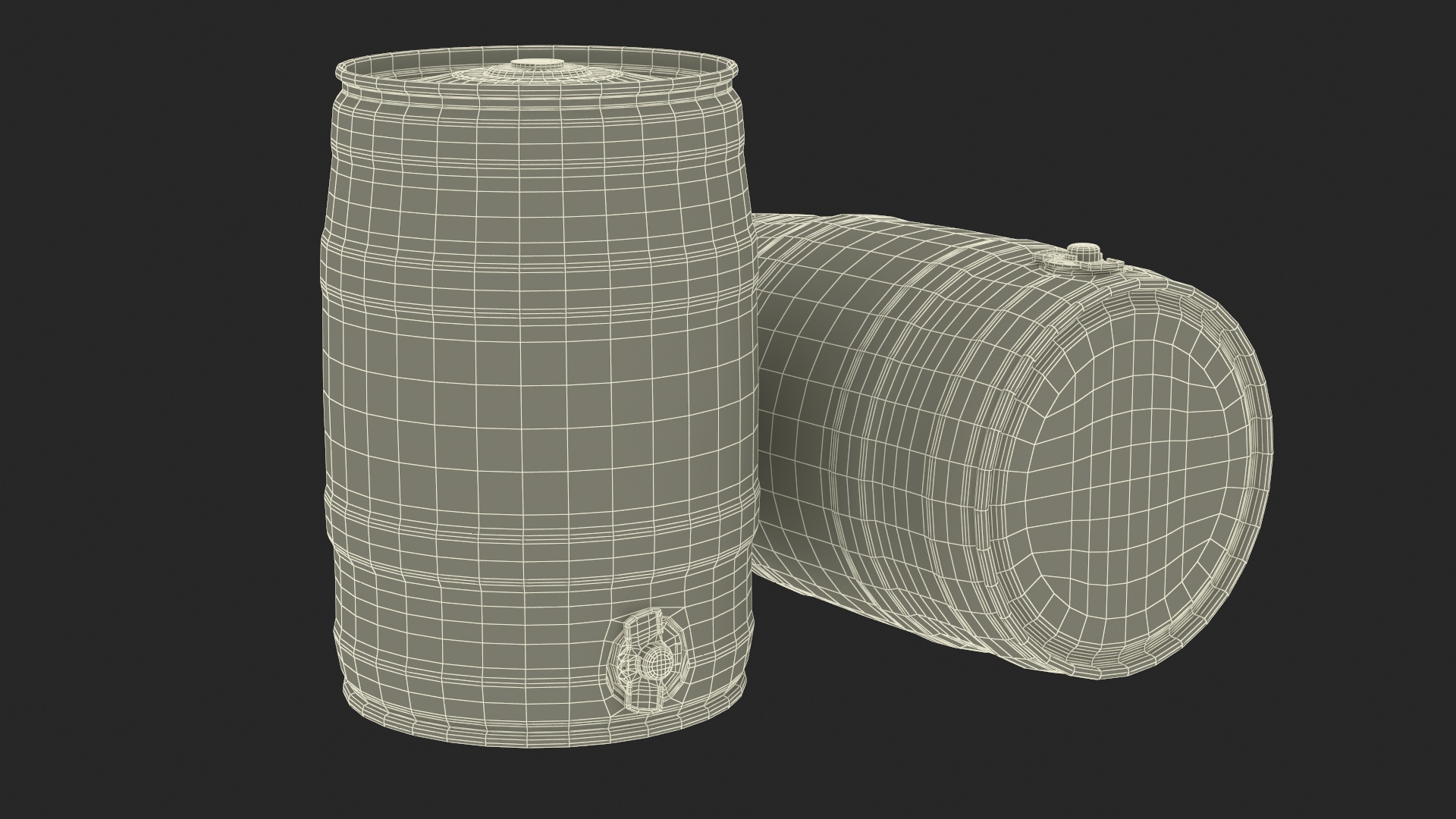 Beer 5 Liter Barrel 3D model