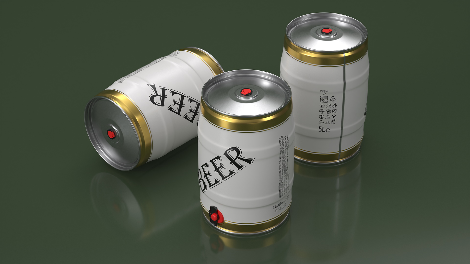 Beer 5 Liter Barrel 3D model