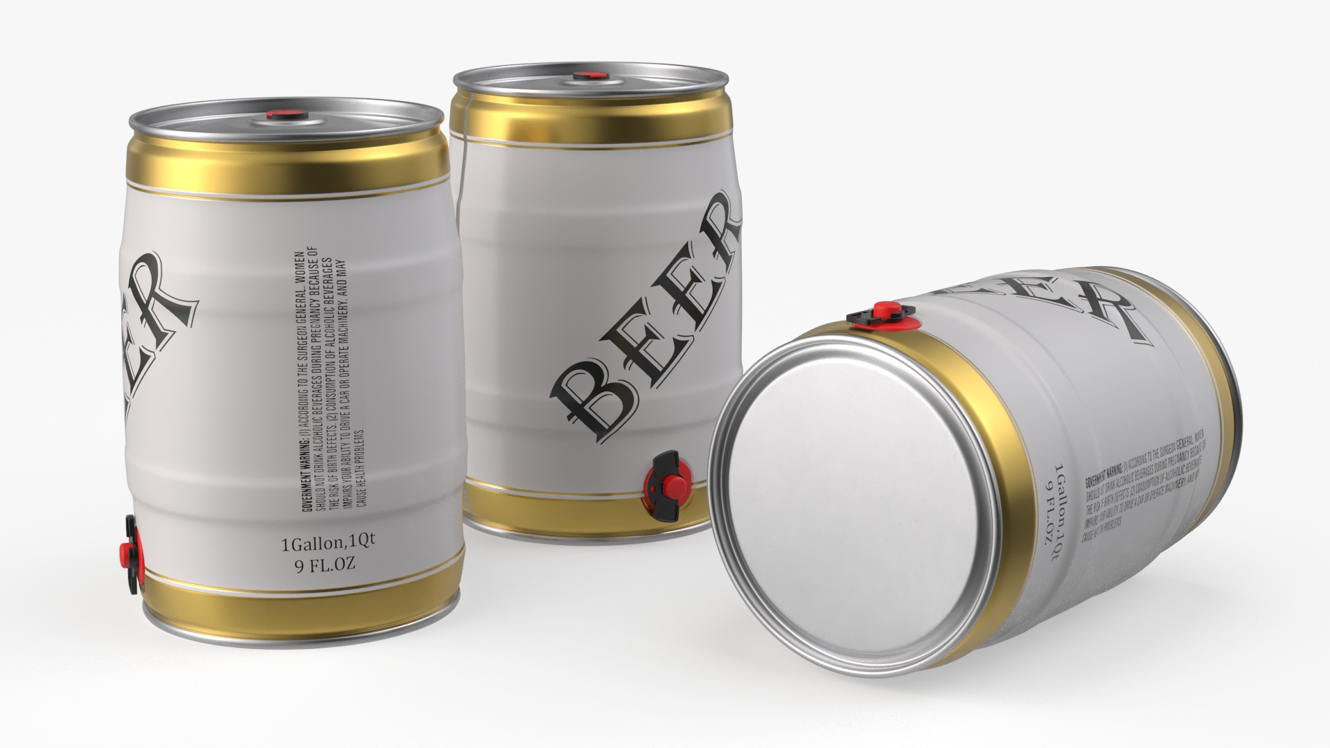 Beer 5 Liter Barrel 3D model