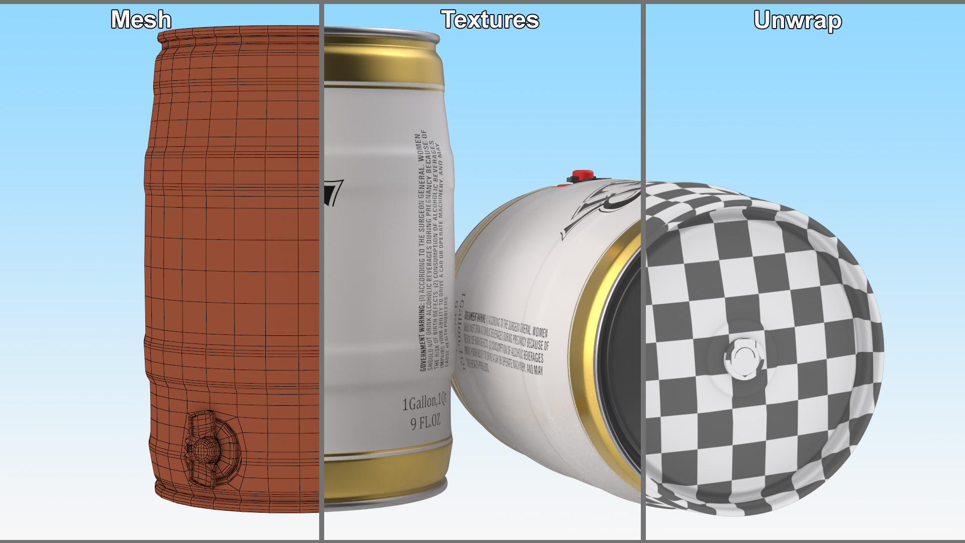 Beer 5 Liter Barrel 3D model