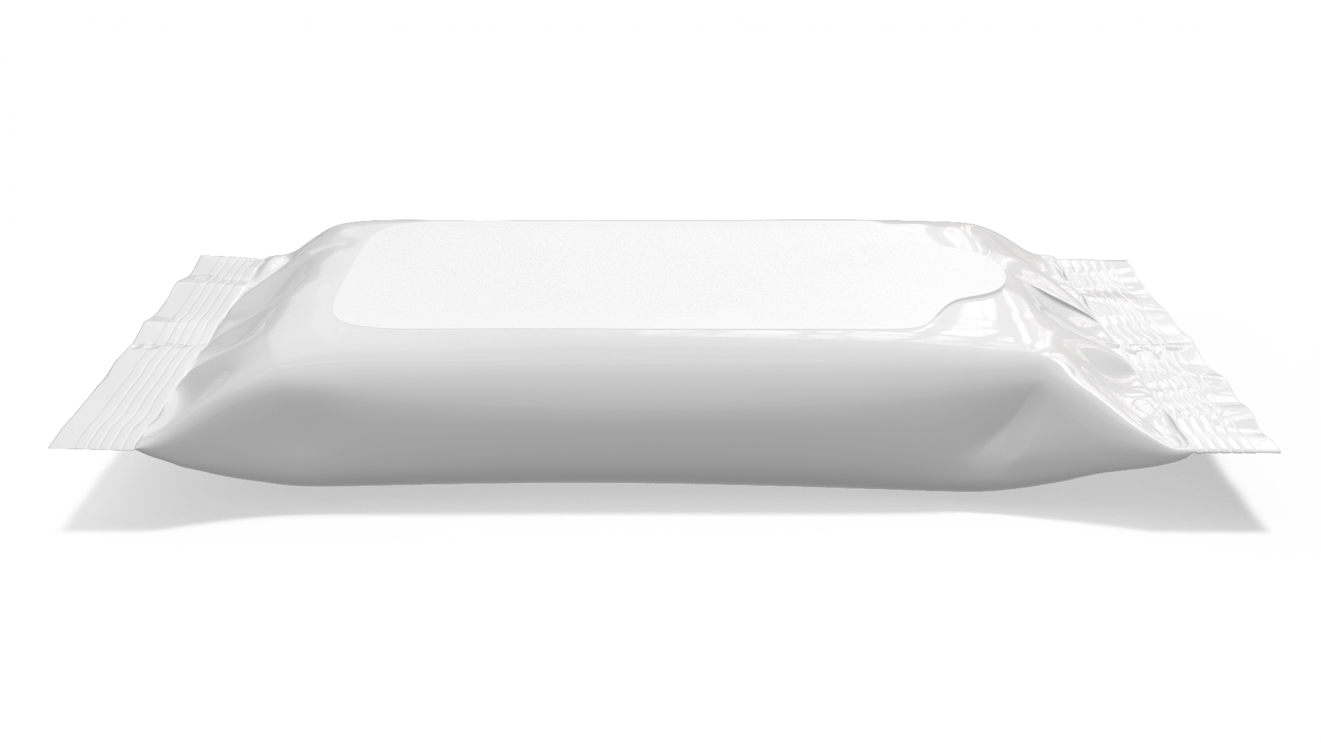 Small Wet Wipes Package White 3D model