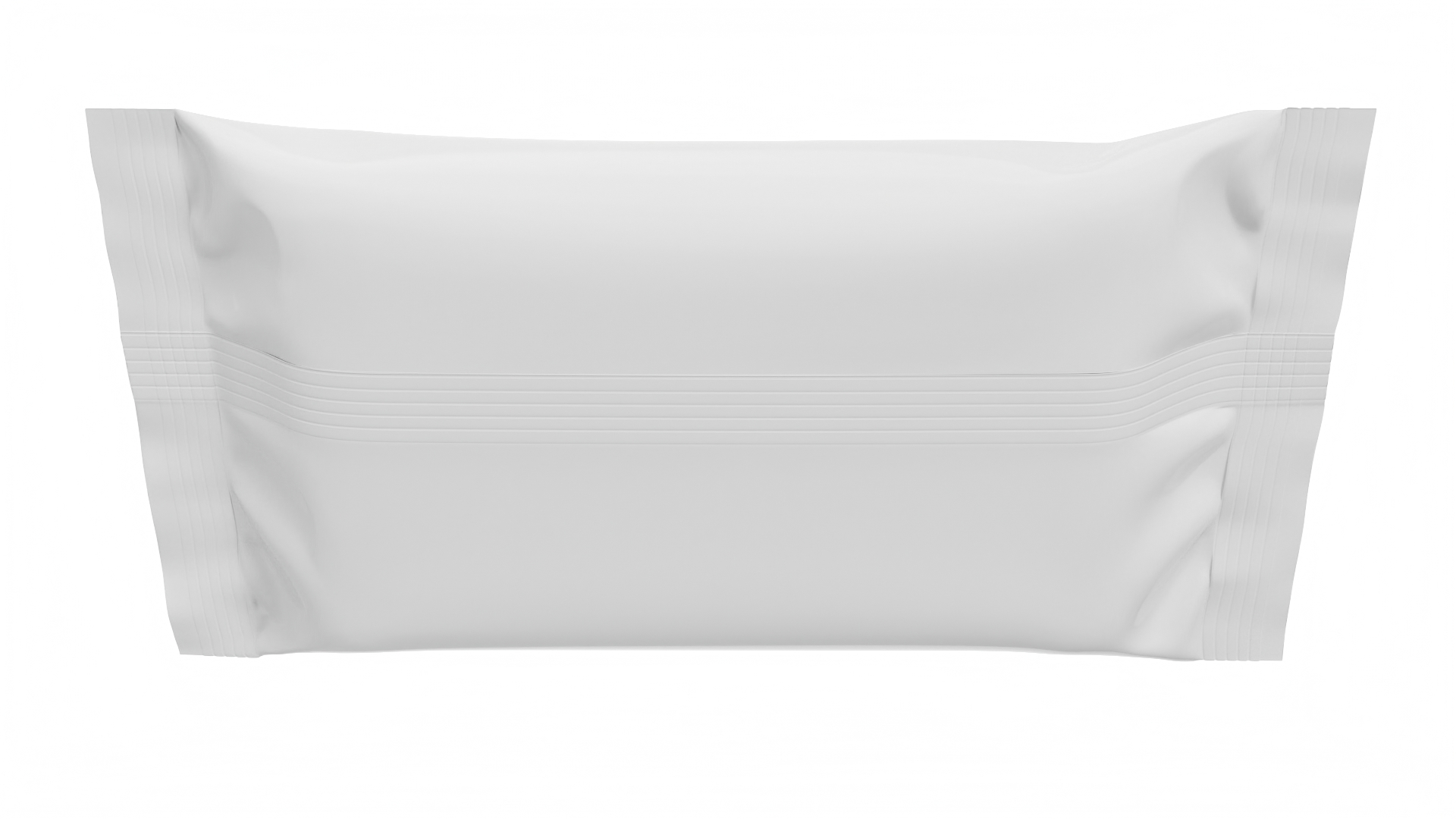 Small Wet Wipes Package White 3D model