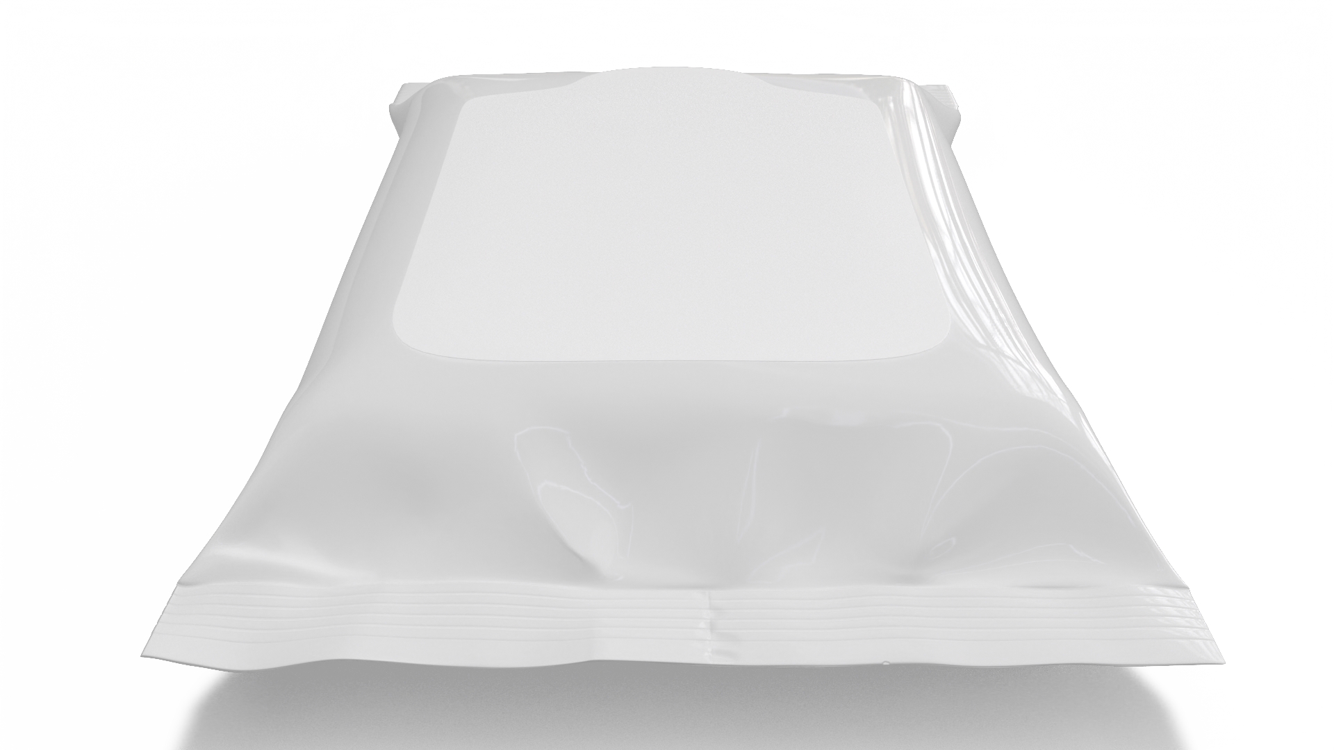 Small Wet Wipes Package White 3D model