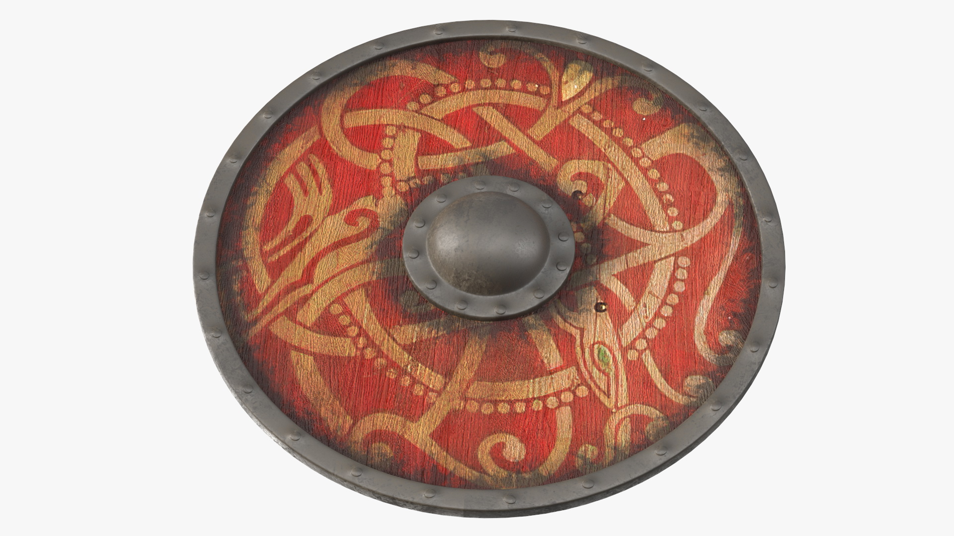 3D Viking Shields Set model