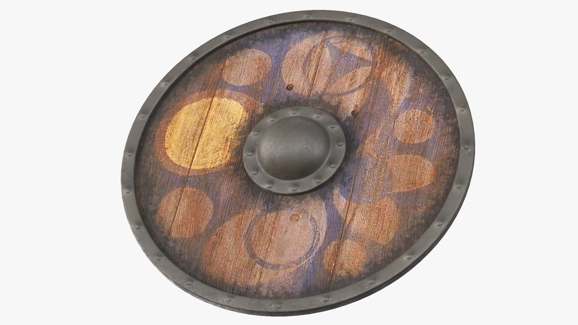 3D Viking Shields Set model