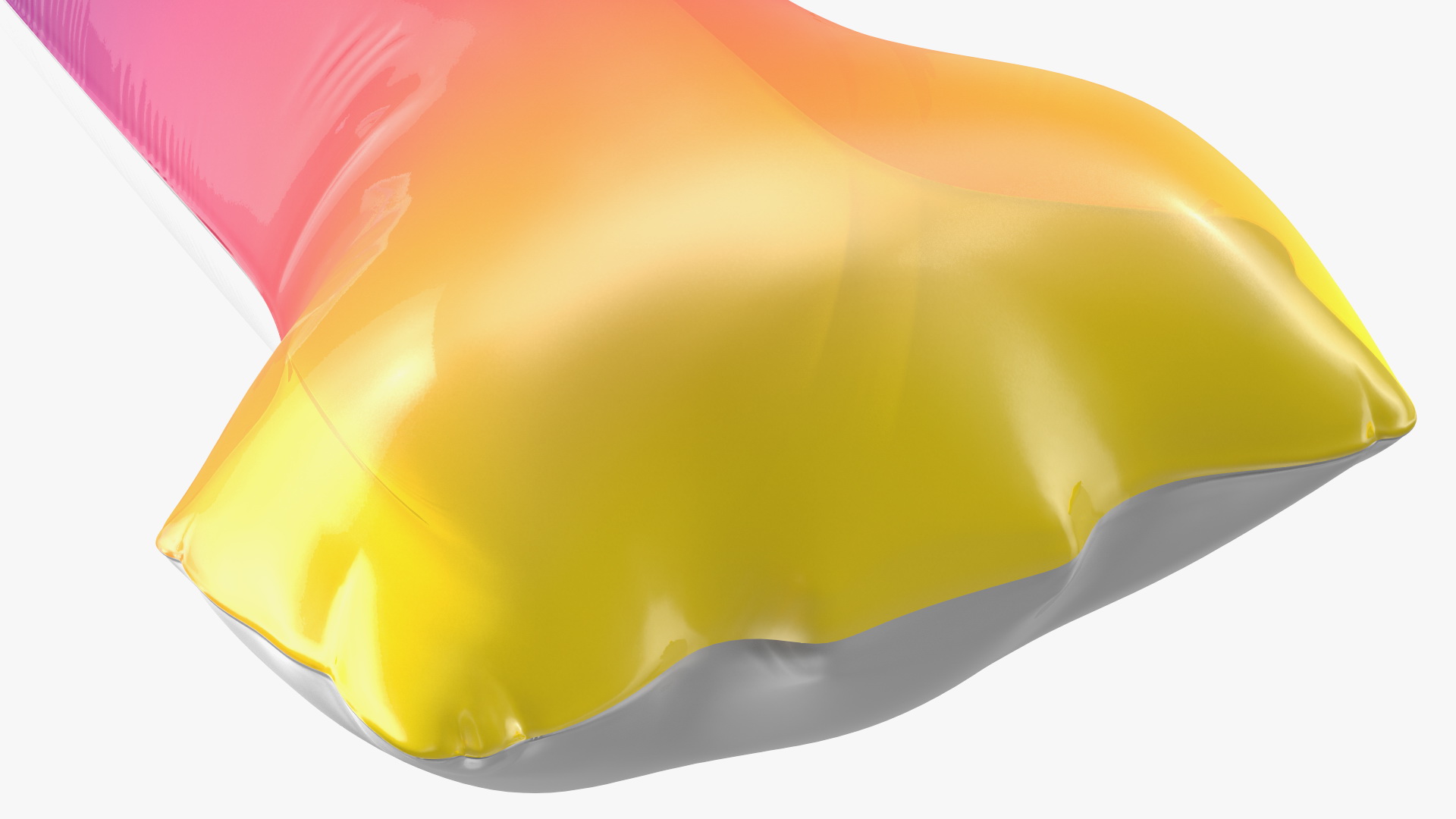 3D model Balloon Numbers 1 Rainbow